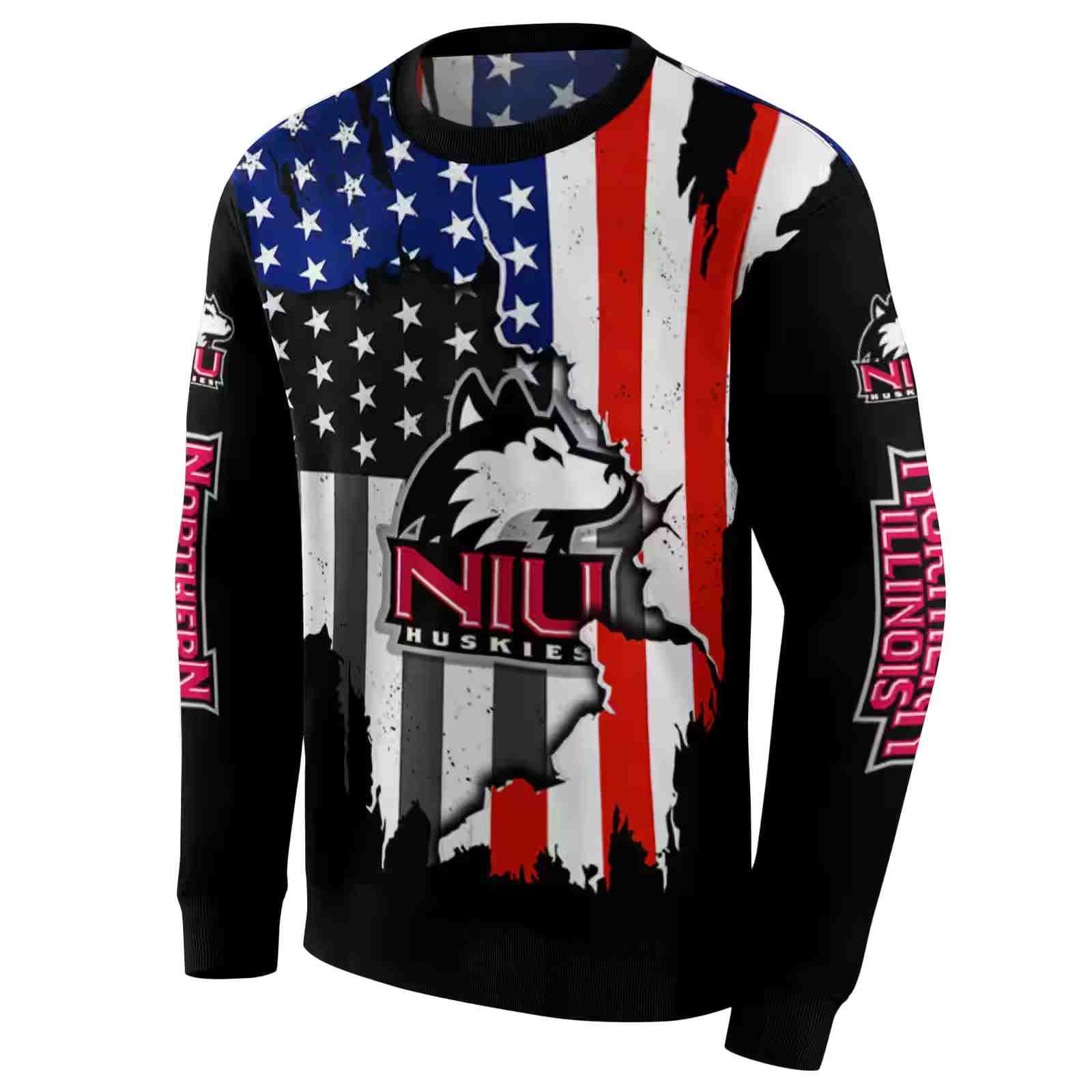 northern illinois huskies american pride black hoodie new arrival