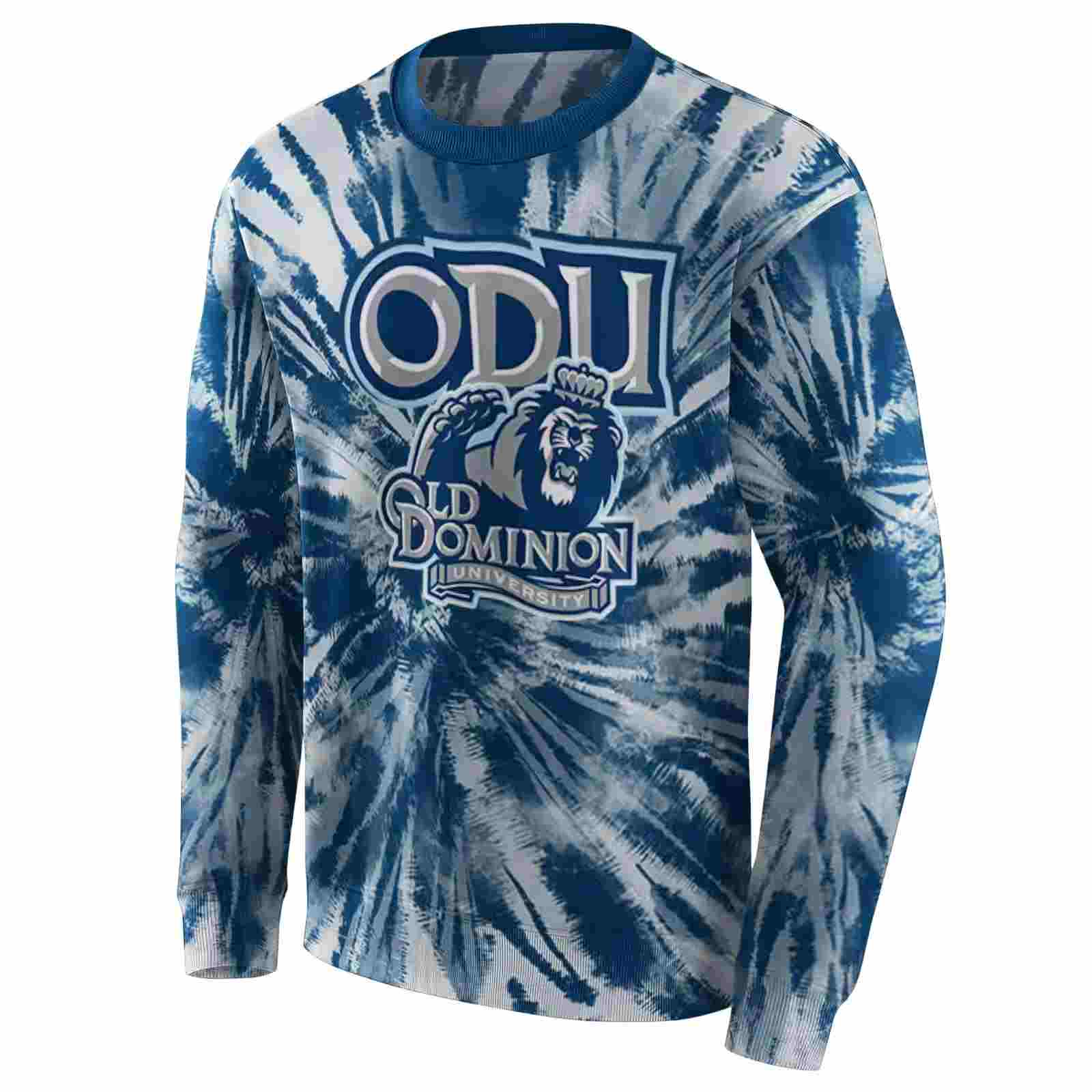 old dominion monarchs tie dye pattern blue hoodie new arrival