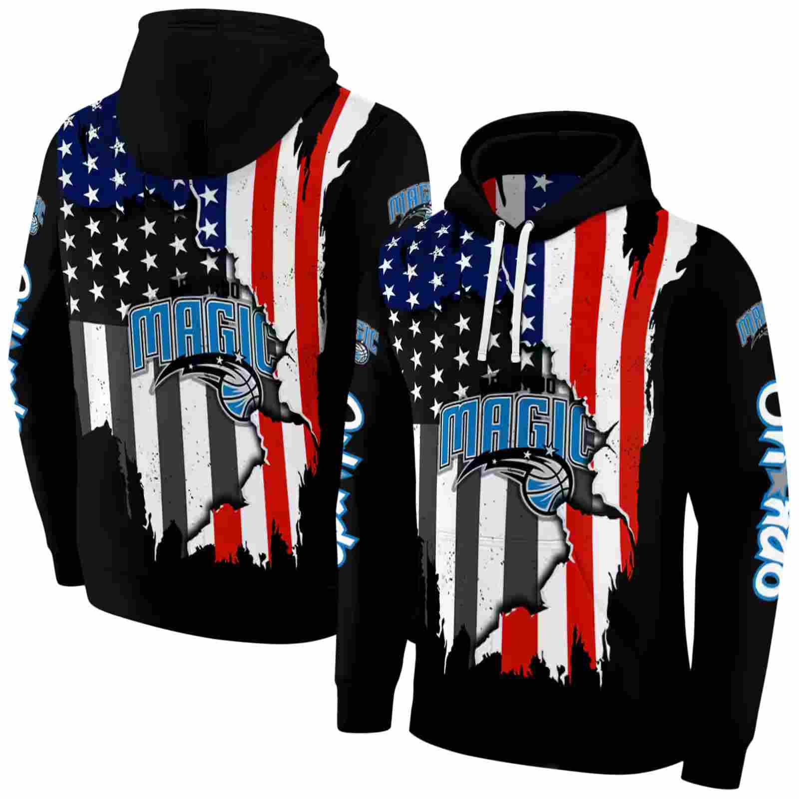 orlando magic american pride black hoodie fashion forward