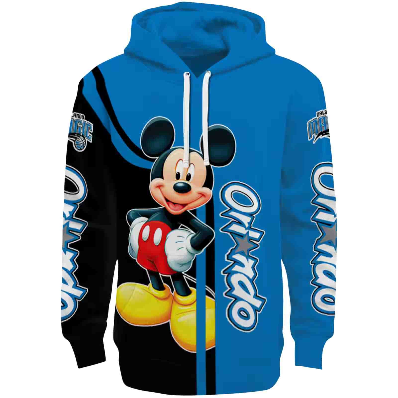 Orlando Magic Mickey Mouse Blue Black Hoodie