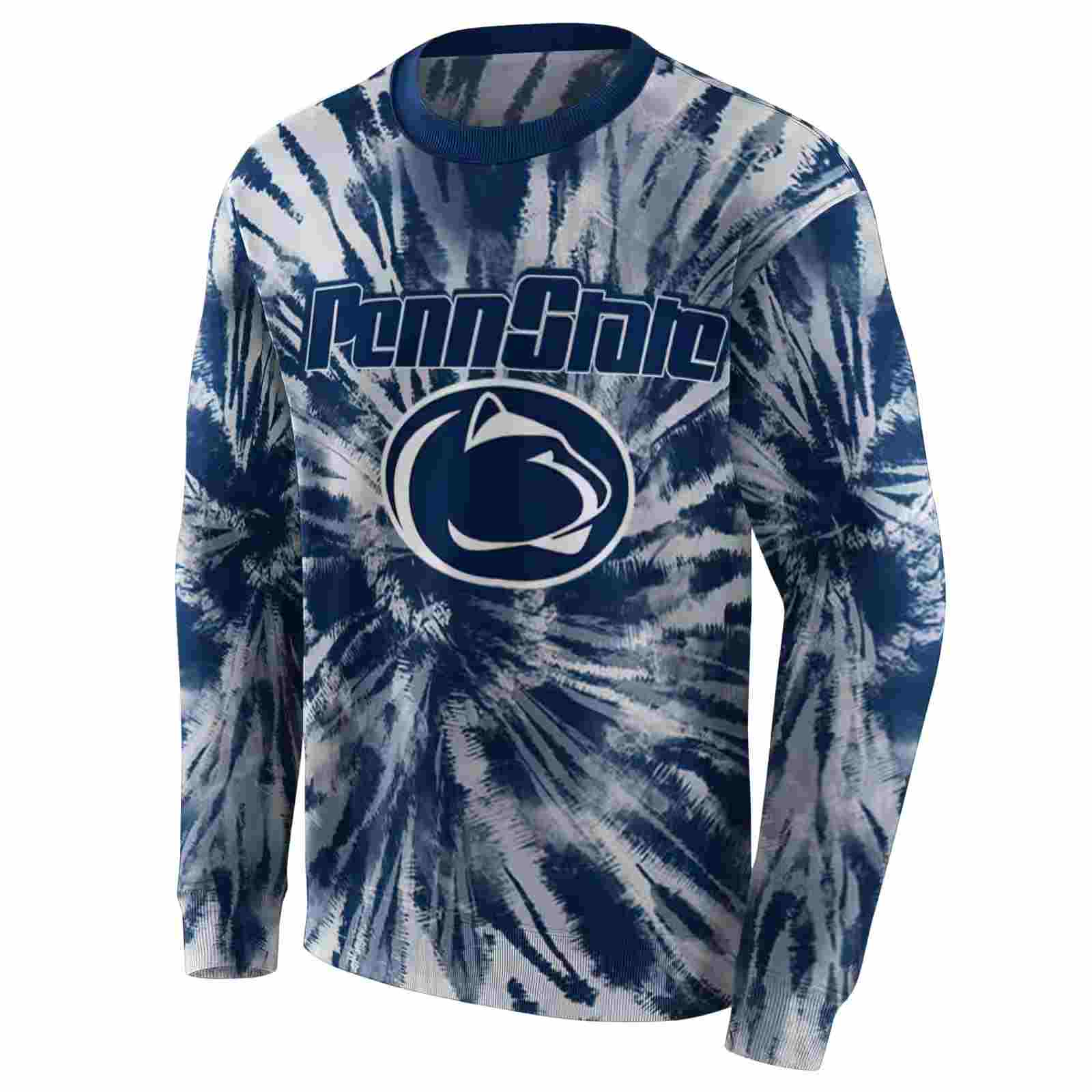 penn state nittany lions tie dye pattern blue hoodie new arrival