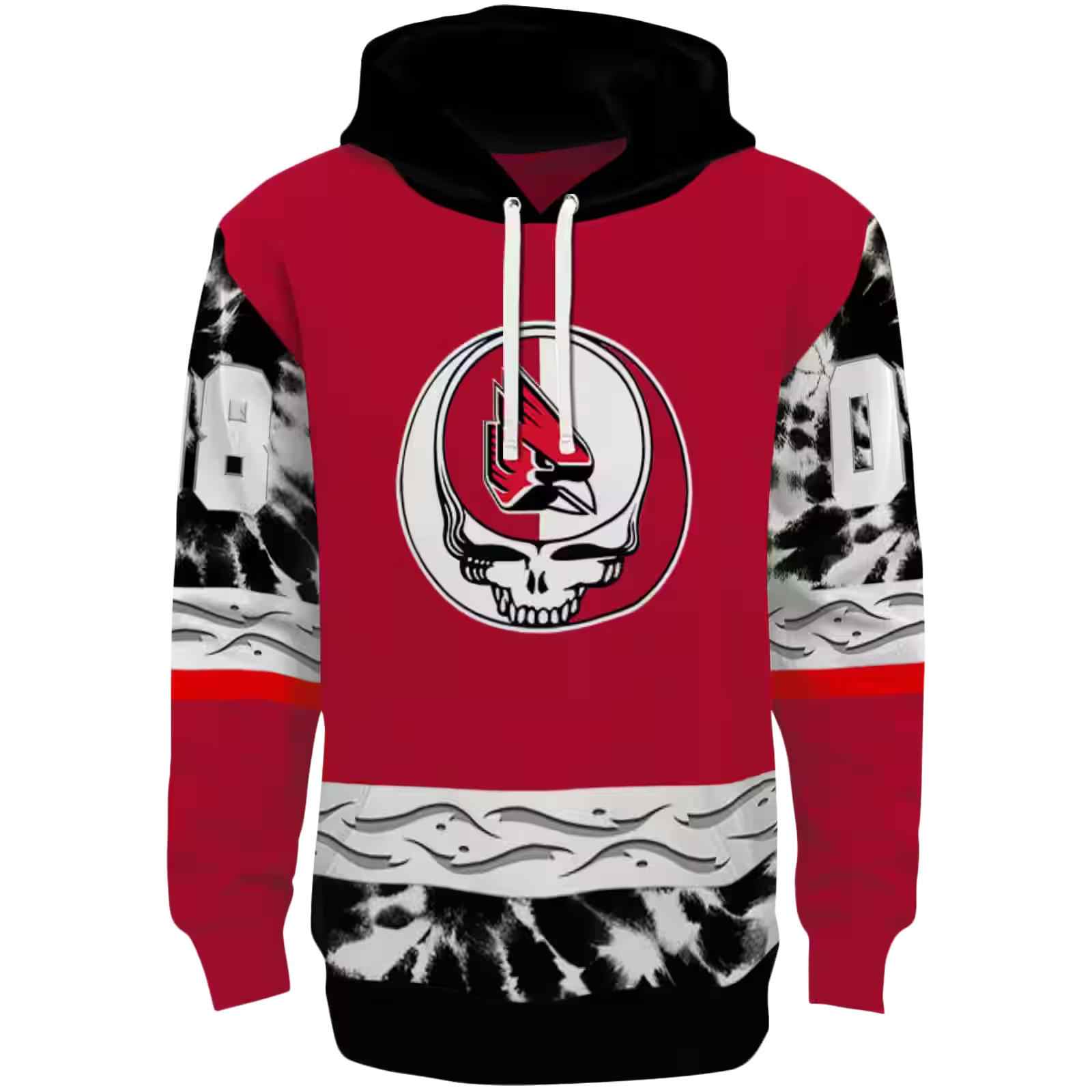 Personalized Ball State Cardinals Grateful Vibes Red Hoodie