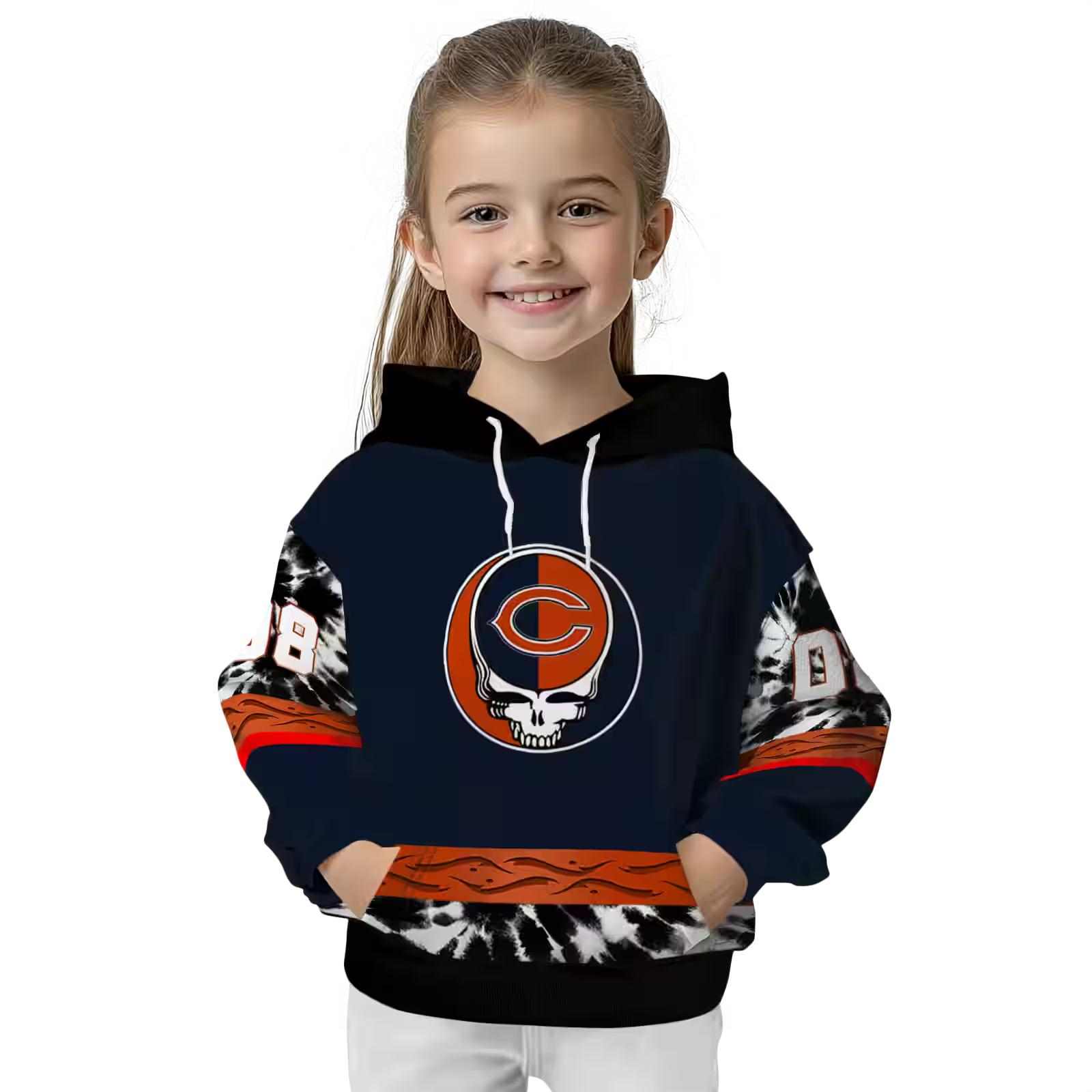 personalized chicago bears grateful vibes blue hoodie top rated