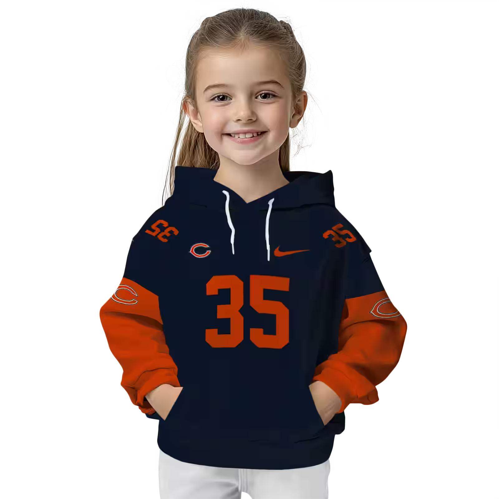 personalized chicago bears minimal design blue hoodie top rated