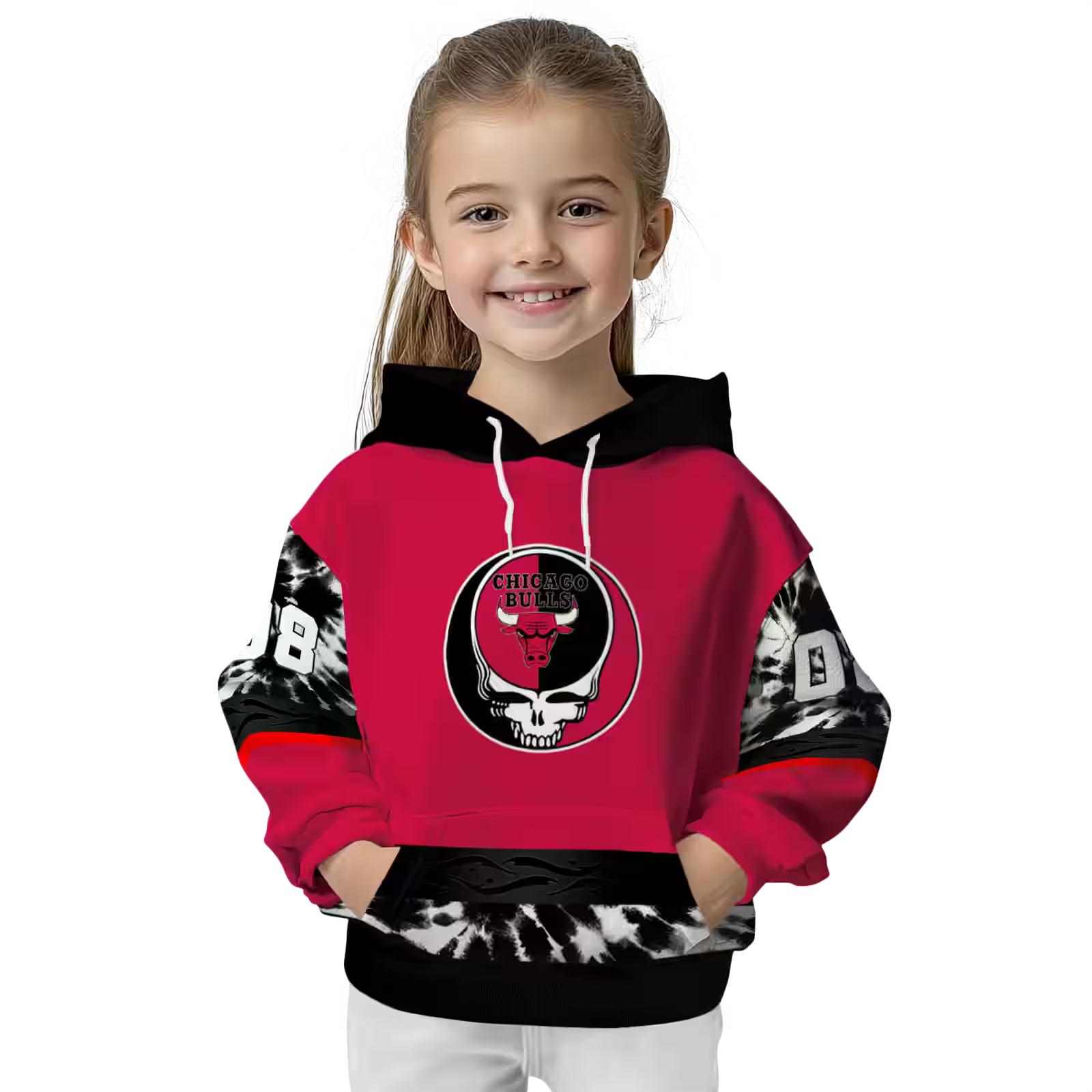 personalized chicago bulls grateful vibes red hoodie top rated