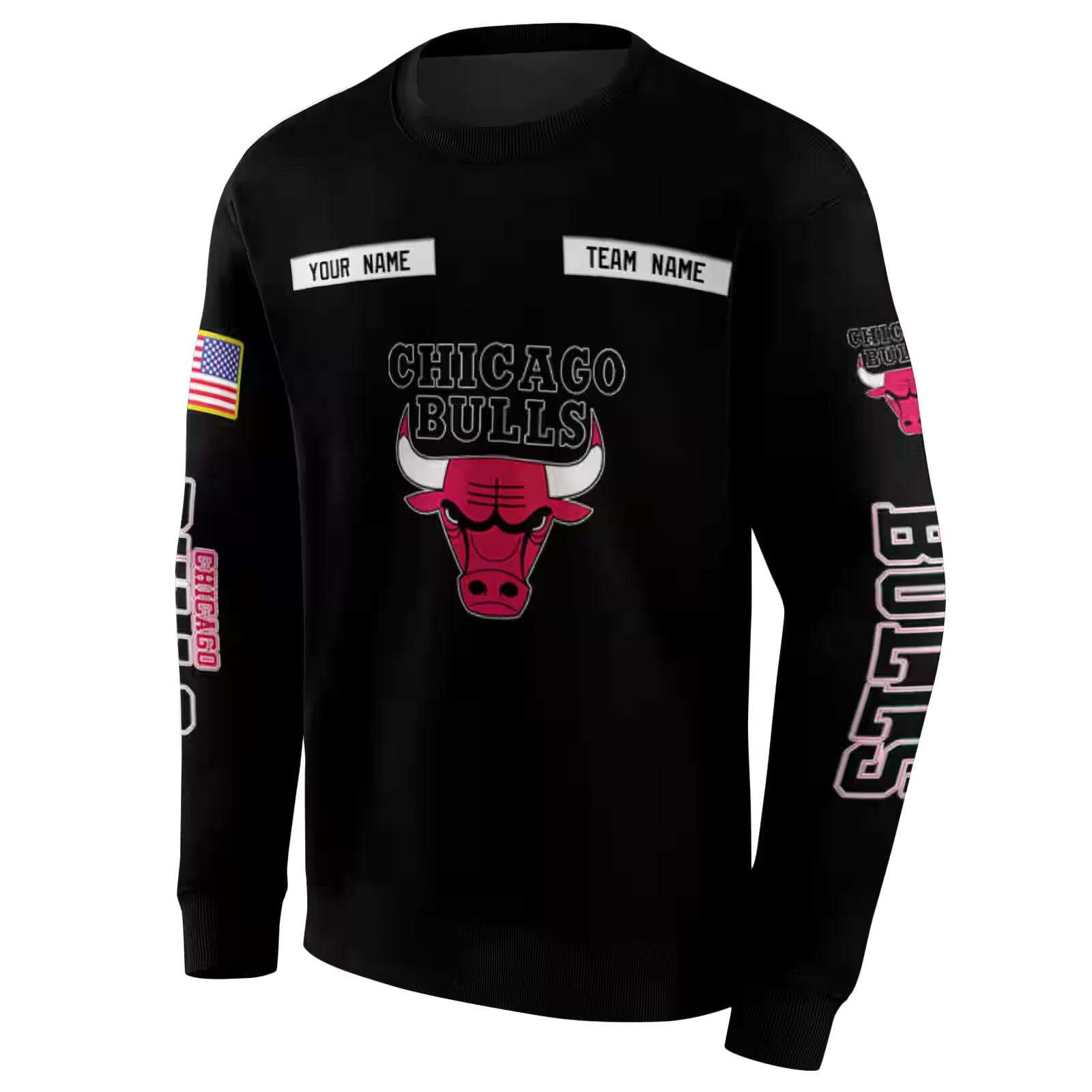 personalized chicago bulls punisher skull black hoodie new arrival