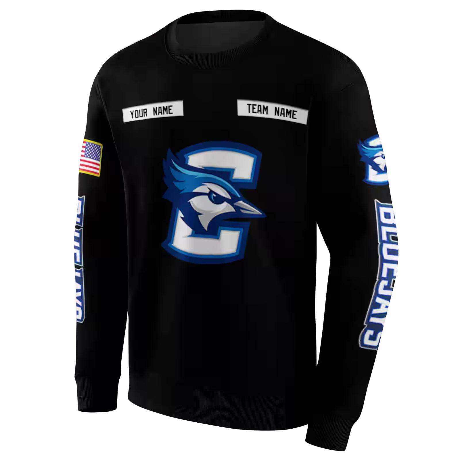 personalized creighton bluejays punisher skull black hoodie new arrival