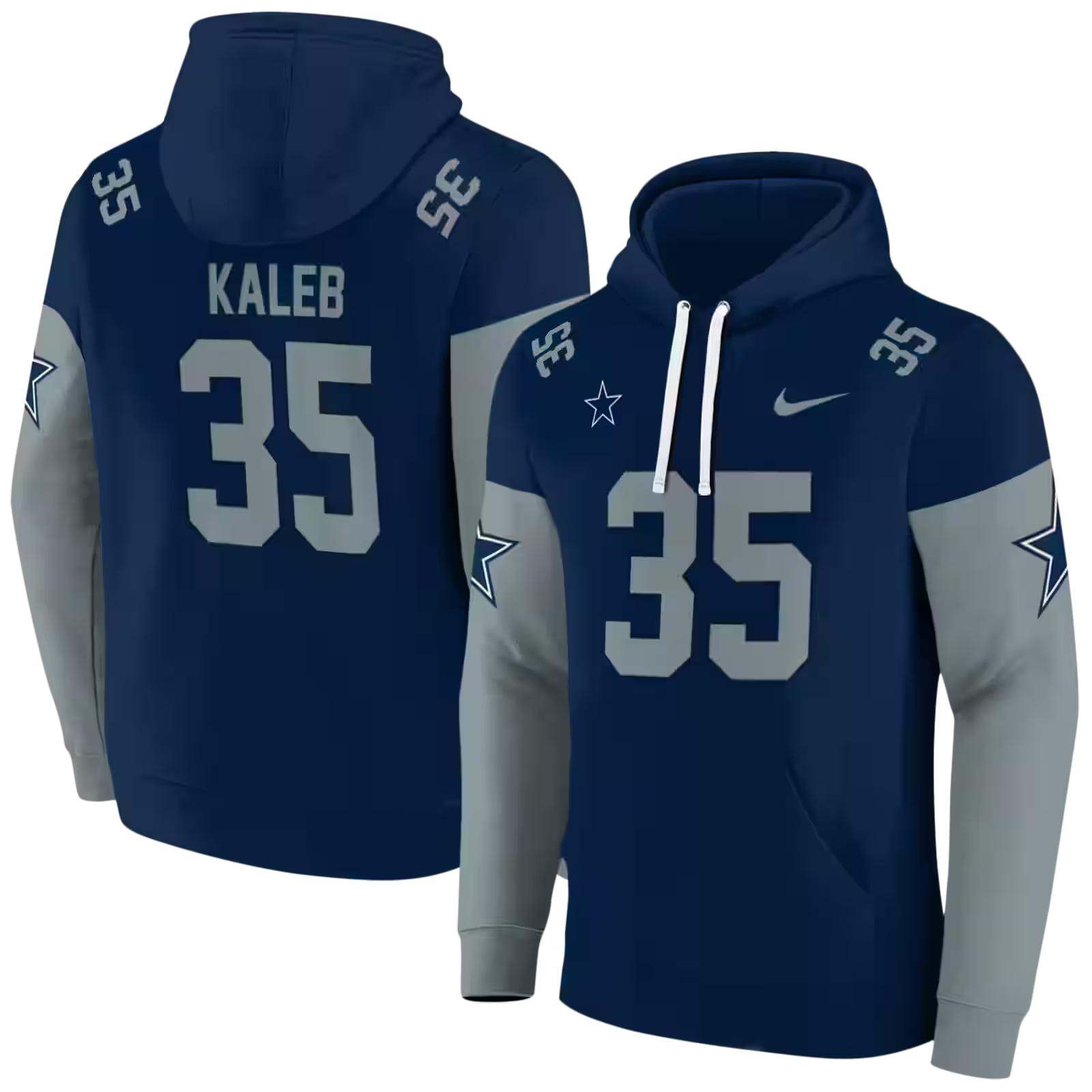 personalized dallas cowboys minimal design blue hoodie fashion forward