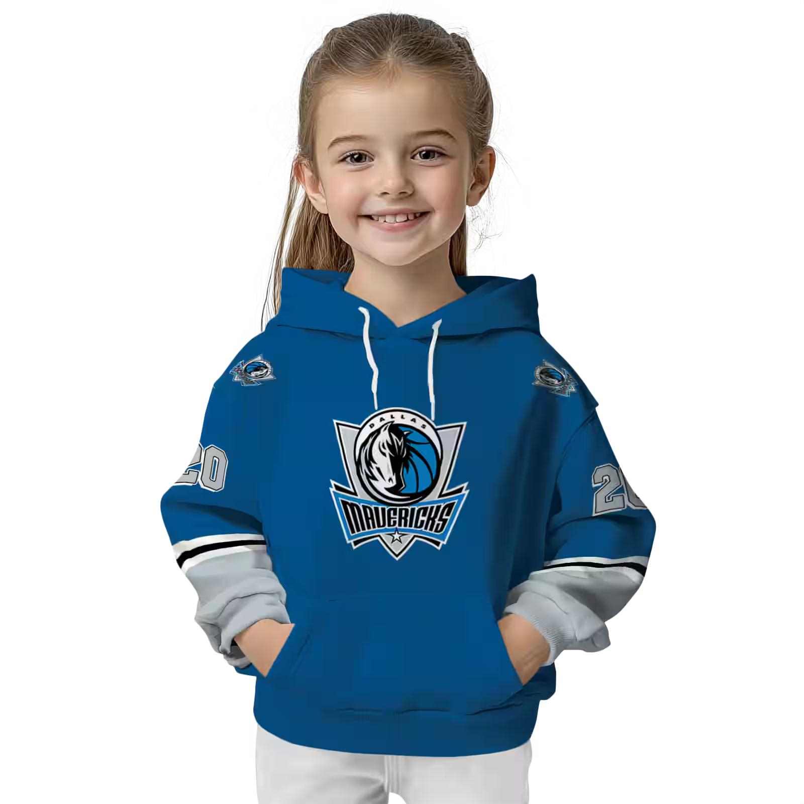 personalized dallas mavericks striped sleeves blue hoodie top rated