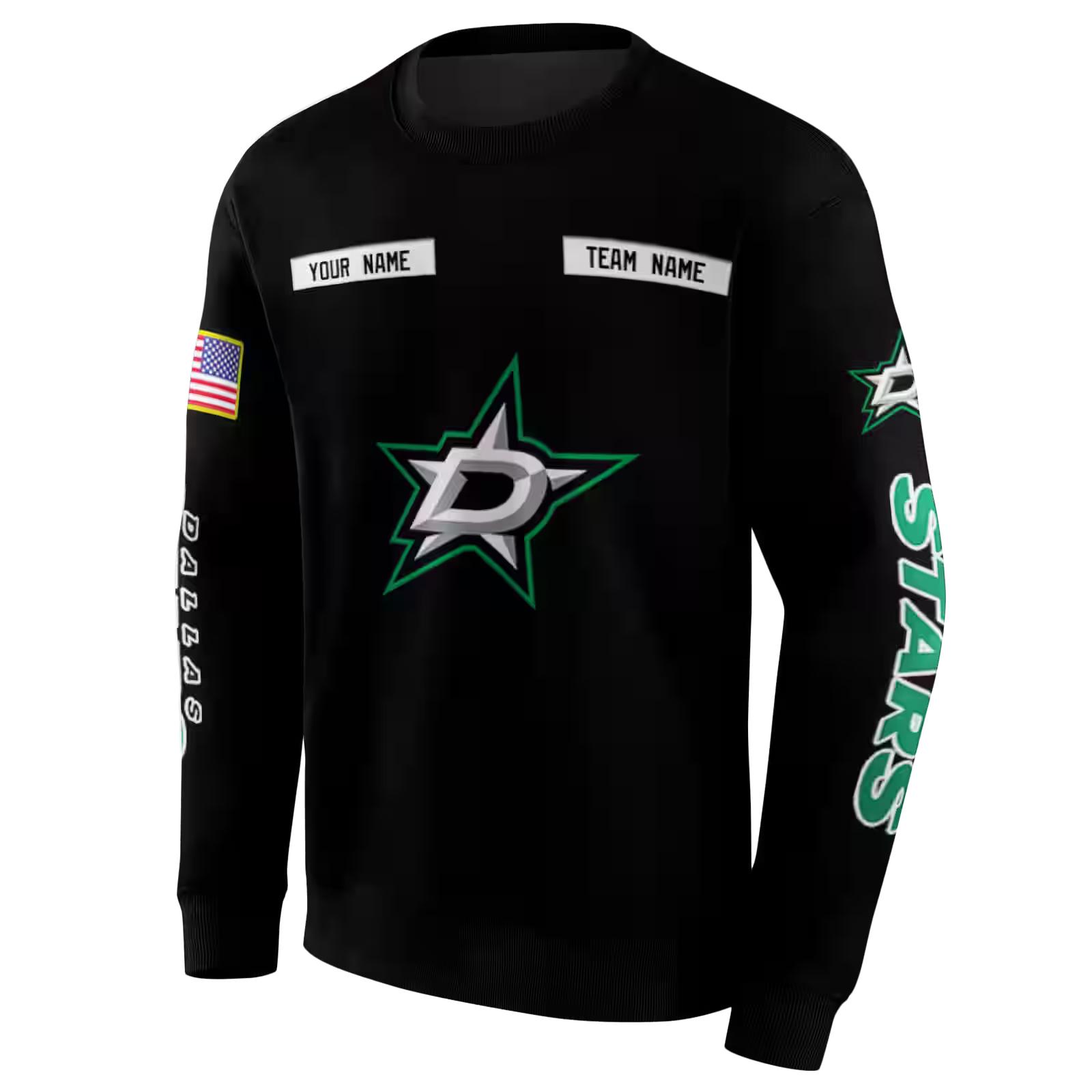 personalized dallas stars punisher skull black hoodie new arrival