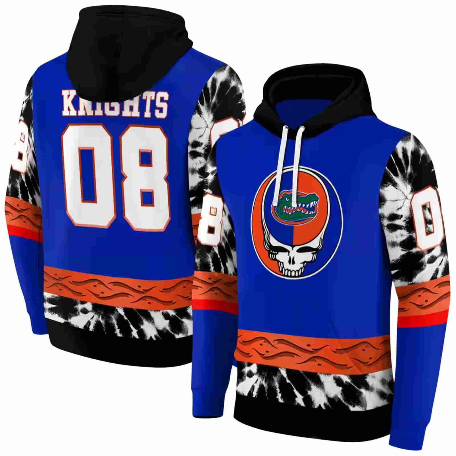 personalized florida gators grateful vibes blue hoodie fashion forward