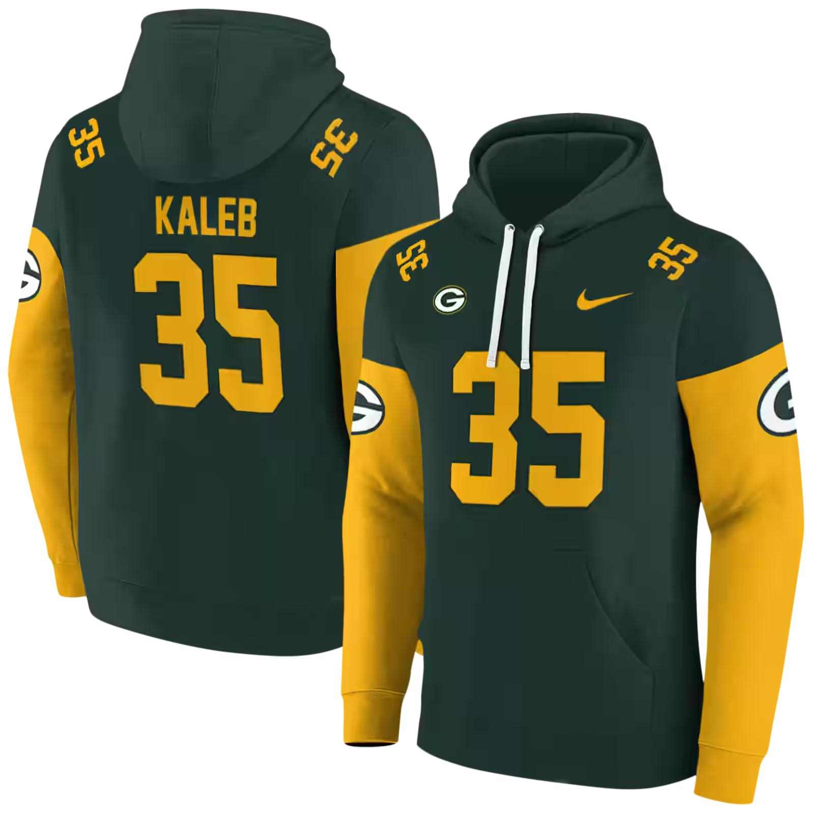 personalized green bay packers minimal design green hoodie fashion forward