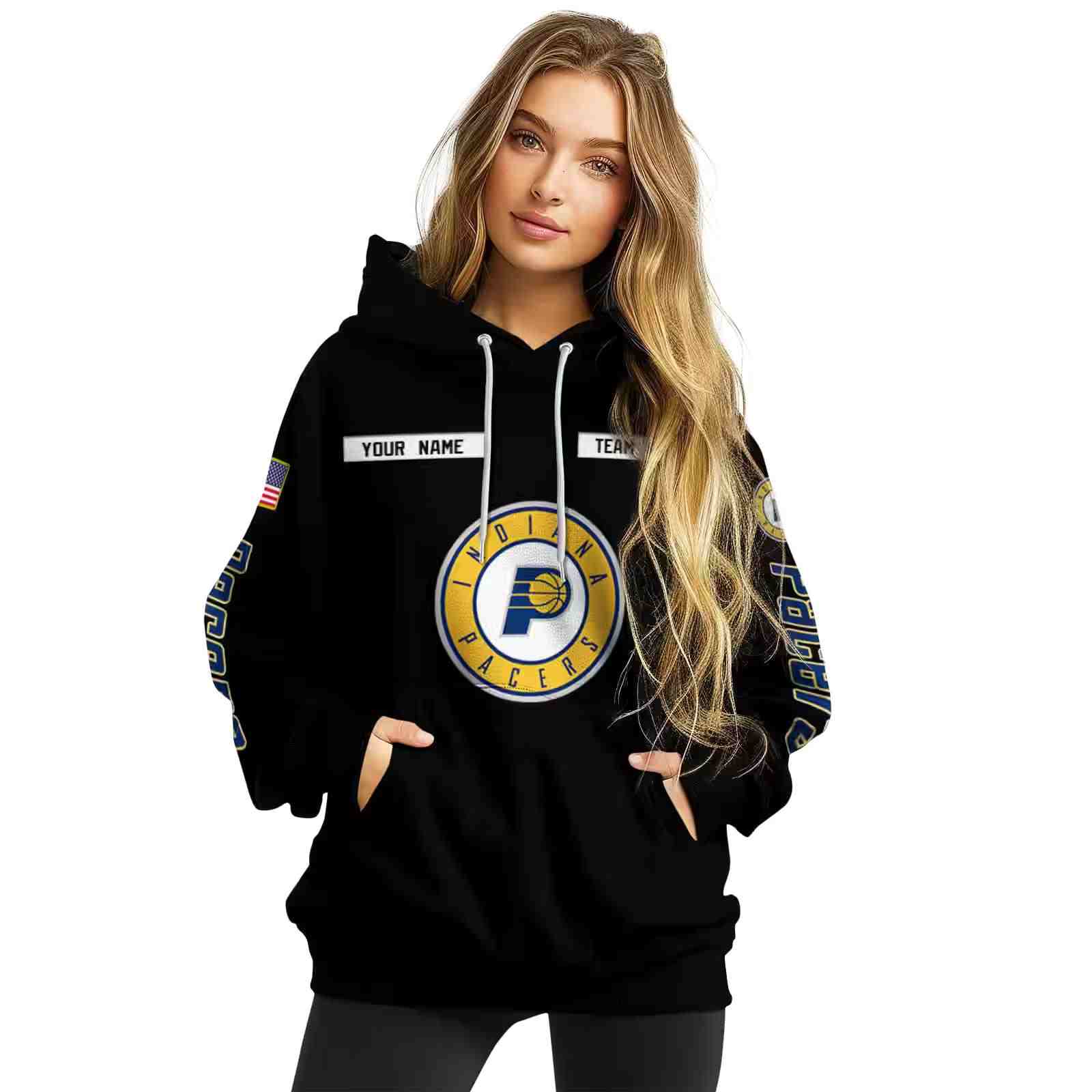 personalized indiana pacers punisher skull black hoodie high quality