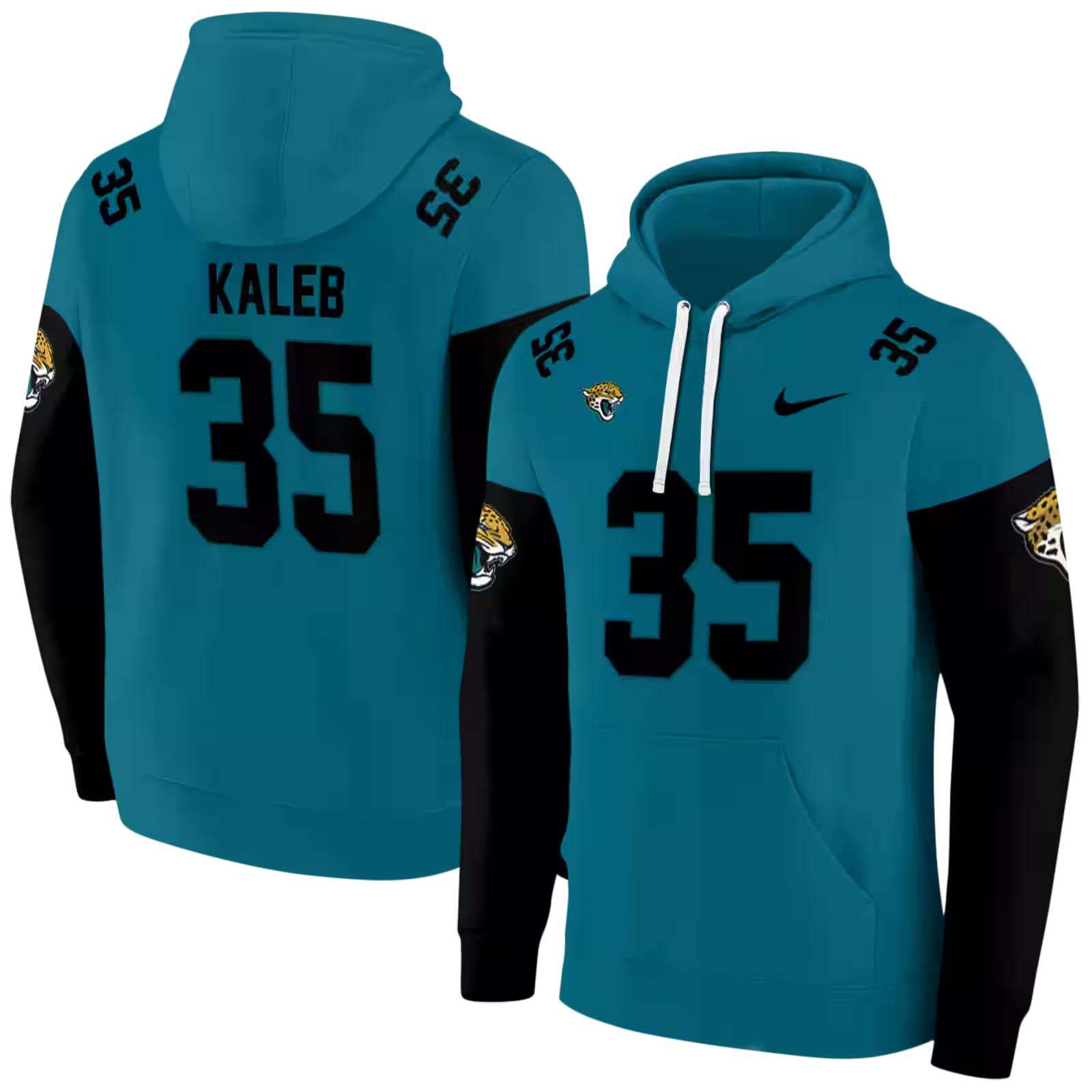 personalized jacksonville jaguars minimal design teal hoodie fashion forward