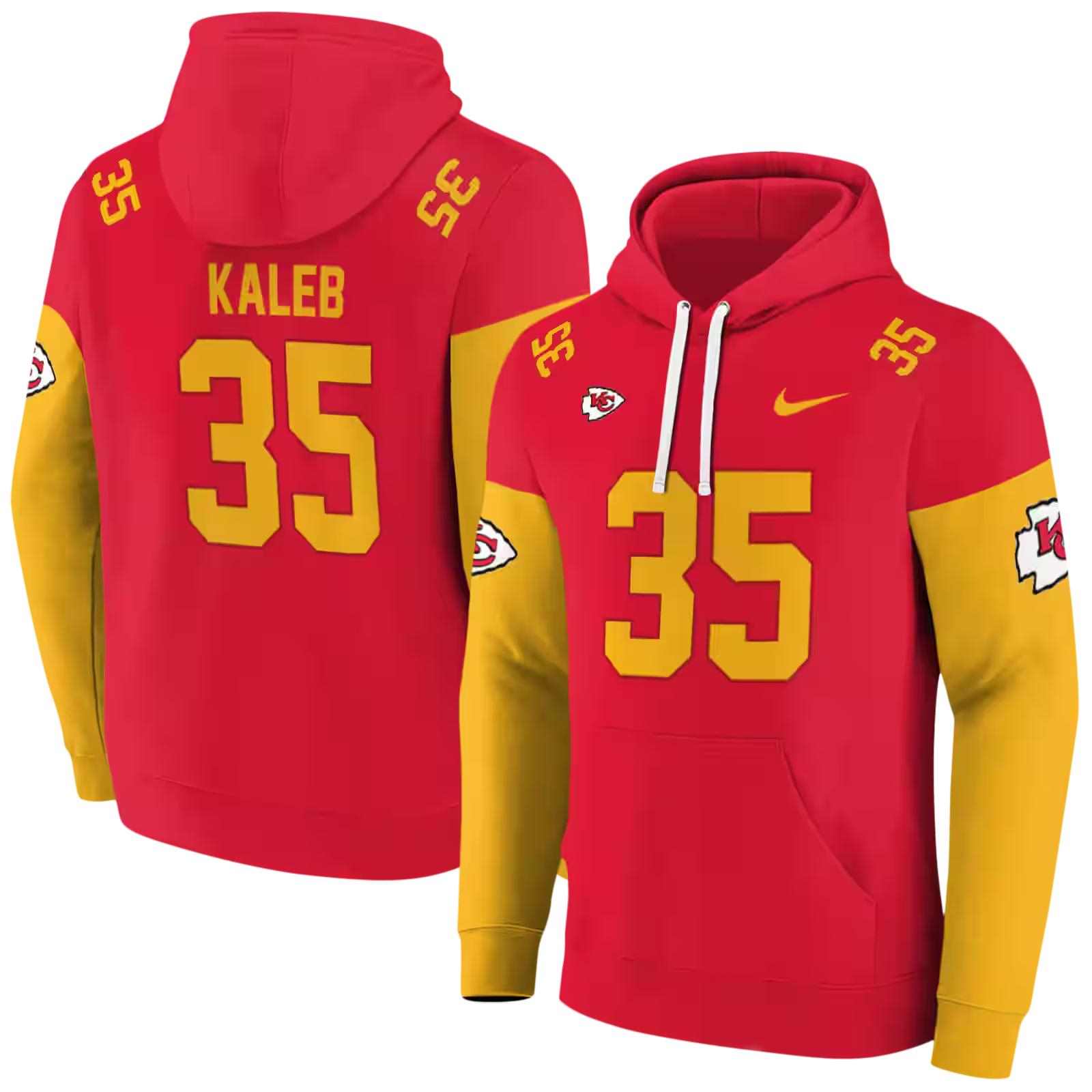 personalized kansas city chiefs minimal design red hoodie fashion forward