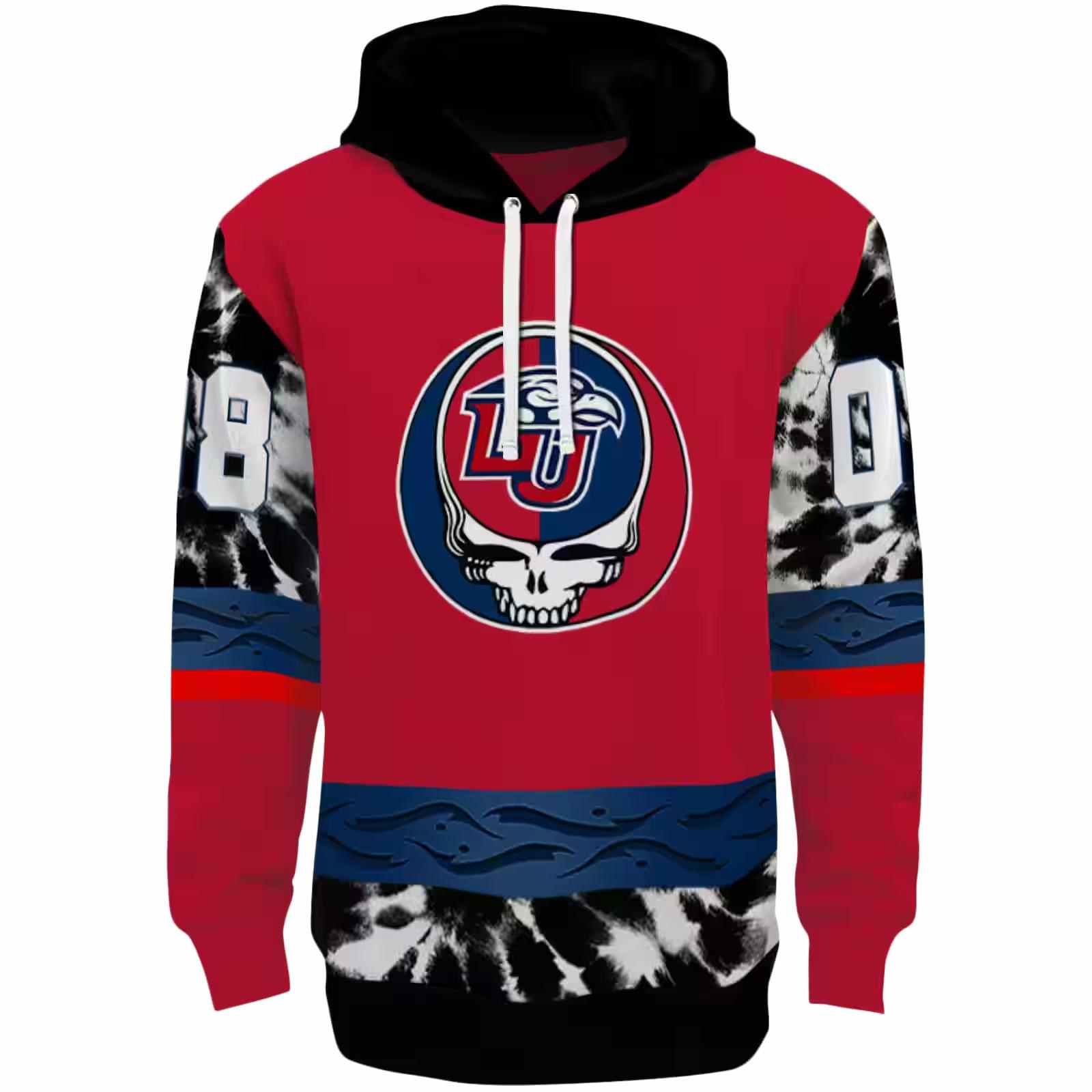 Personalized Liberty Flames Grateful Vibes Red Hoodie