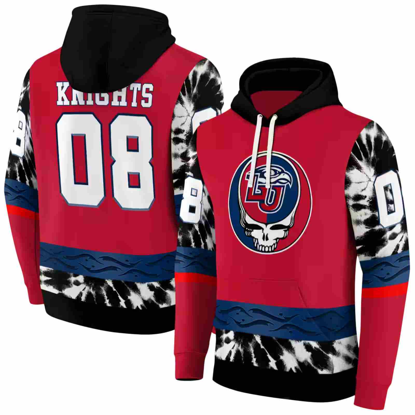 personalized liberty flames grateful vibes red hoodie fashion forward
