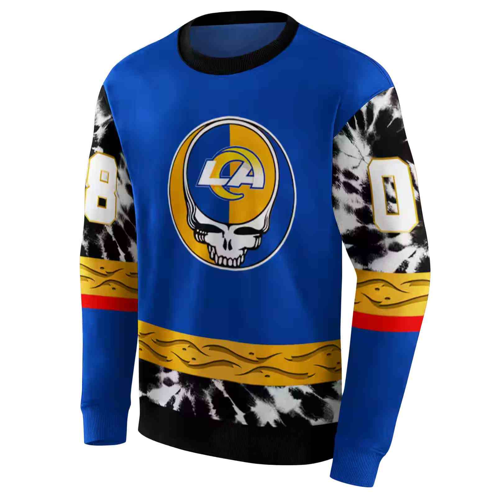 personalized los angeles rams grateful vibes blue hoodie new arrival