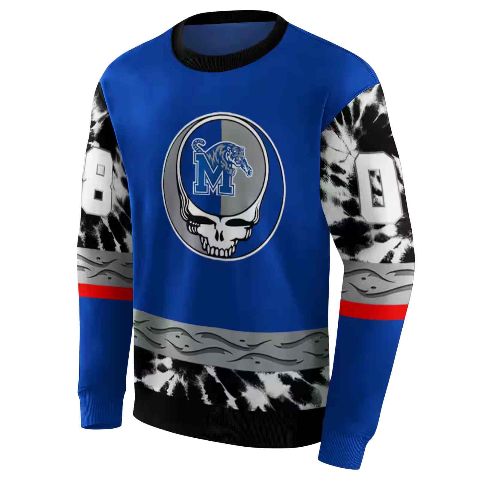 personalized memphis tigers grateful vibes blue hoodie new arrival