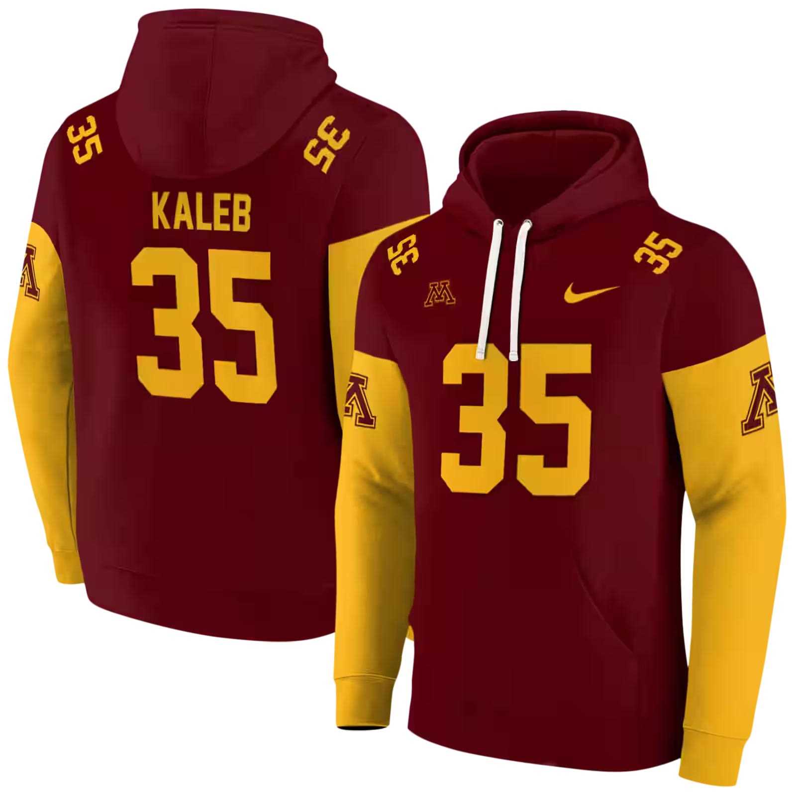 personalized minnesota golden gophers minimal design maroon hoodie fashion forward