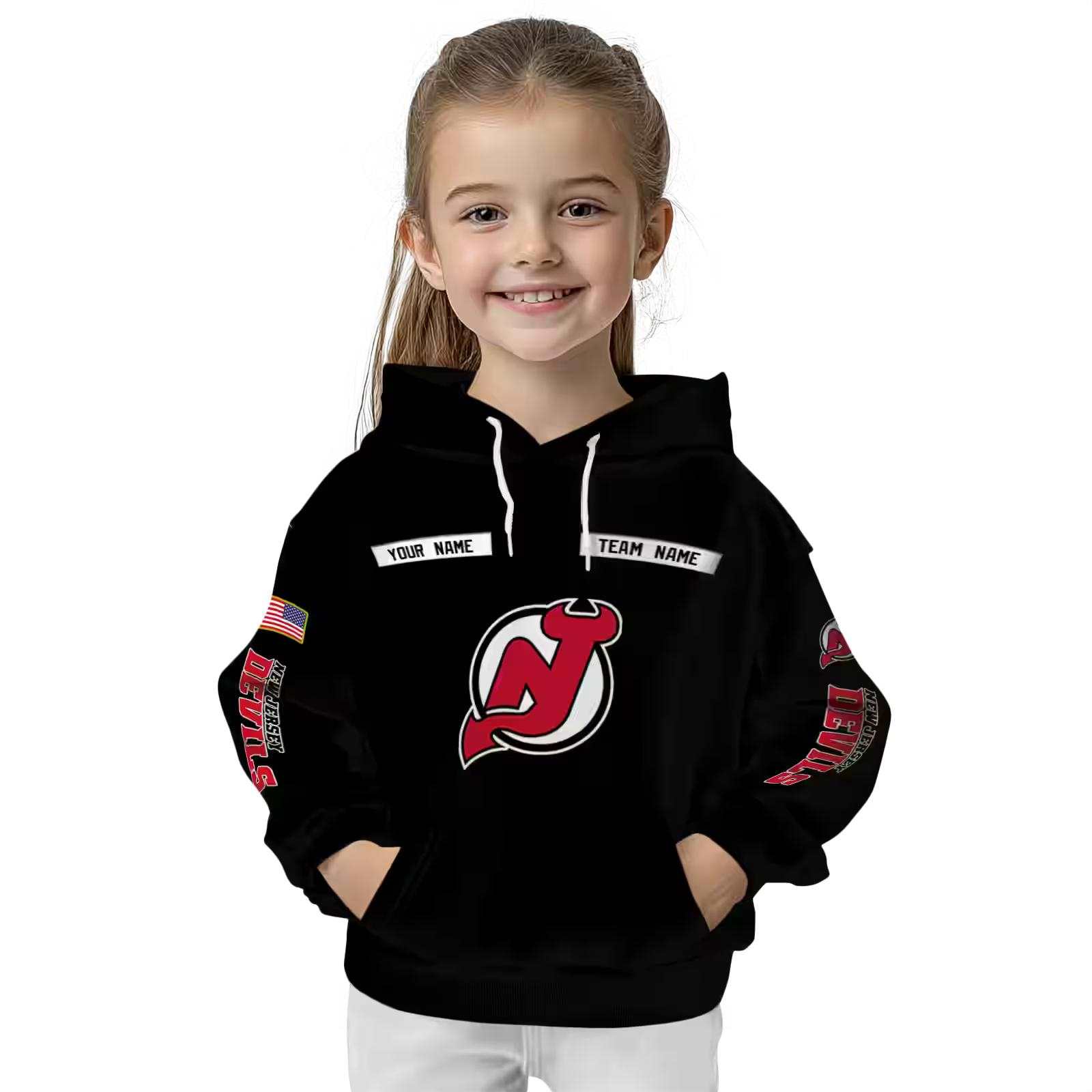 personalized new jersey devils punisher skull black hoodie top rated