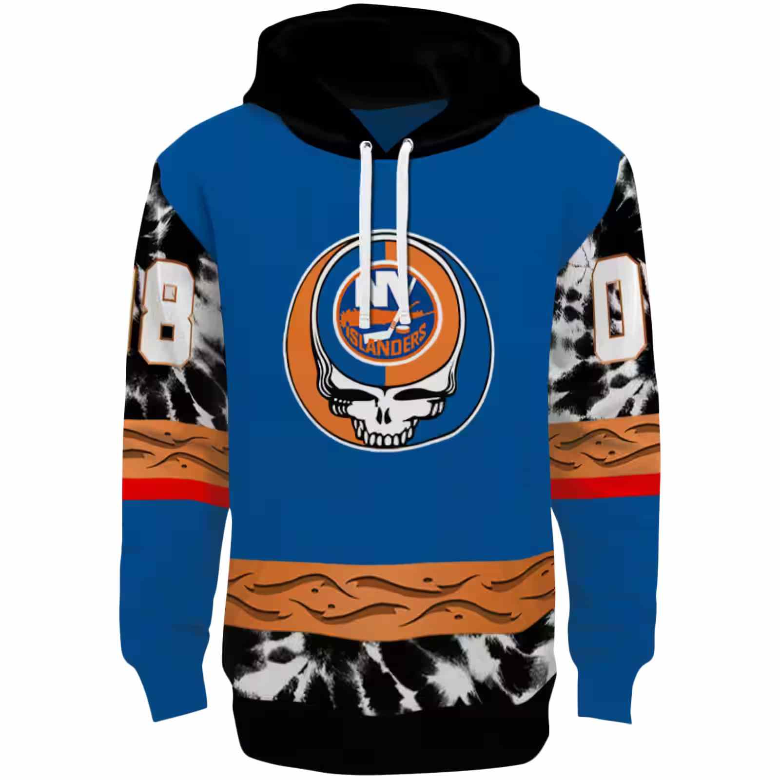 Personalized New York Islanders Grateful Vibes Blue Hoodie