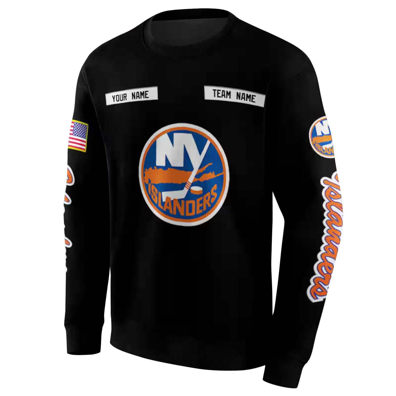 personalized new york islanders punisher skull black hoodie new arrival