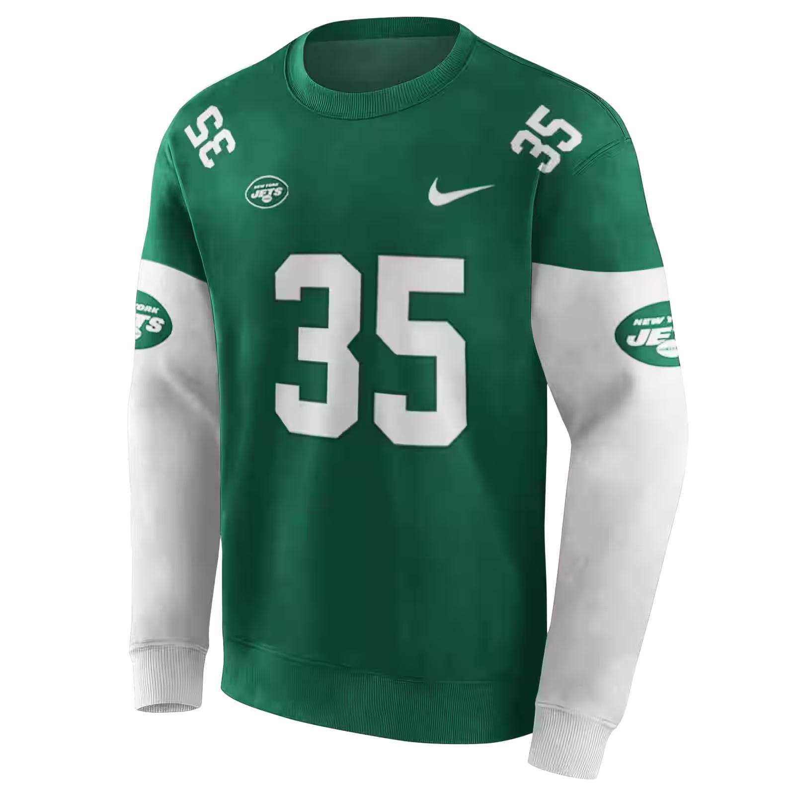 personalized new york jets minimal design green hoodie new arrival