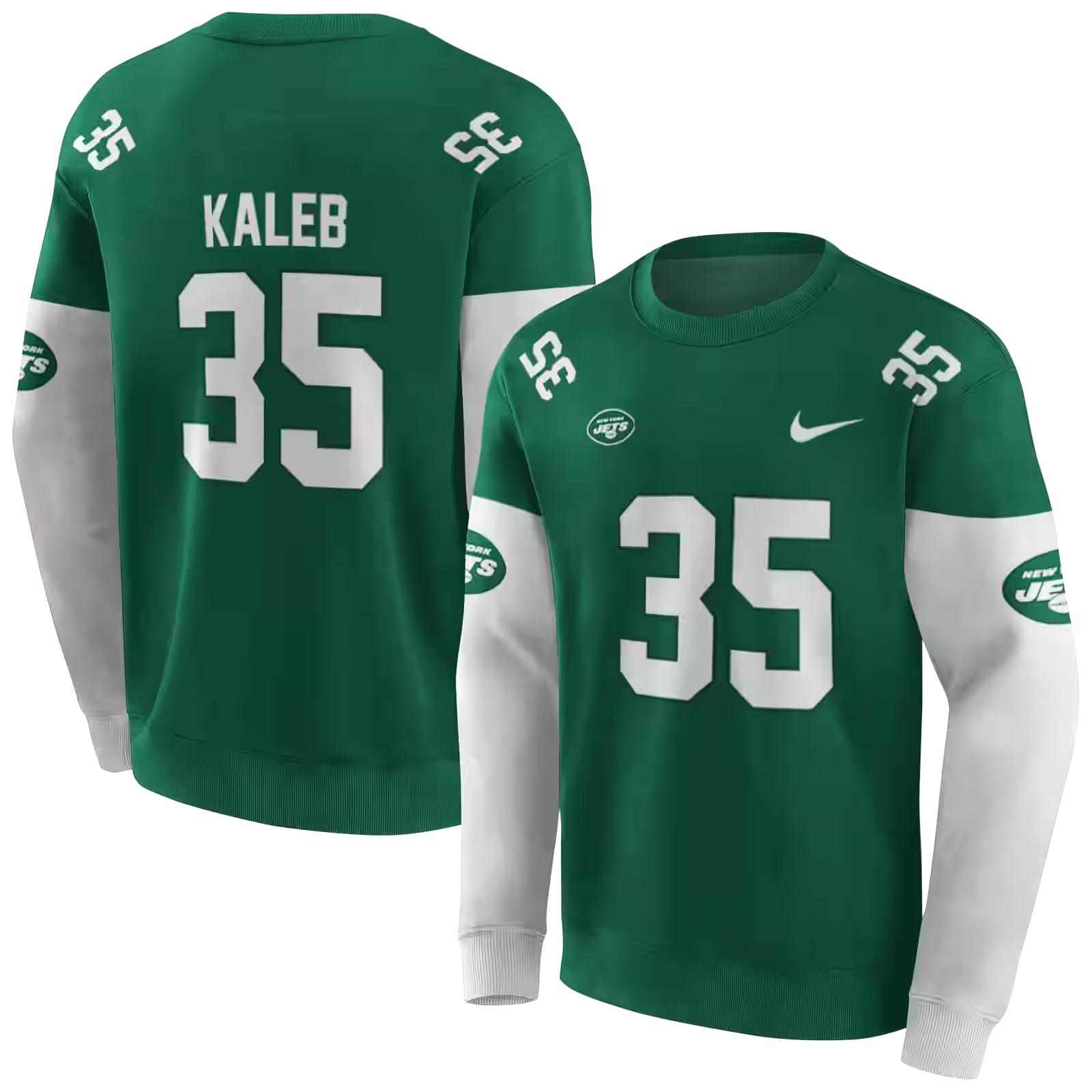 personalized new york jets minimal design green hoodie premium grade