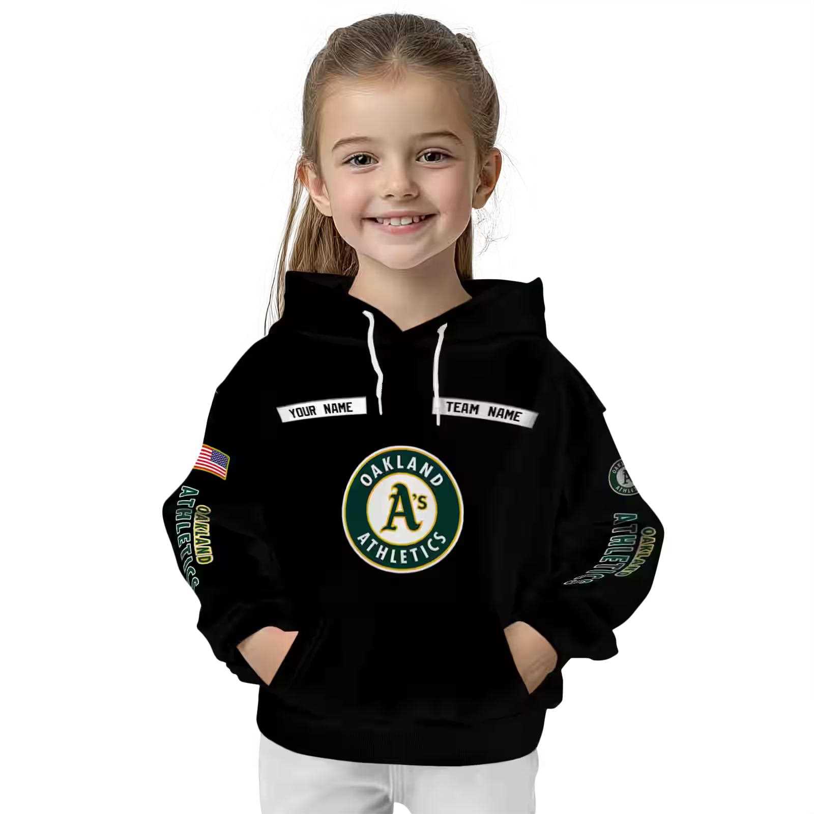 personalized oakland athletics punisher skull black hoodie top rated