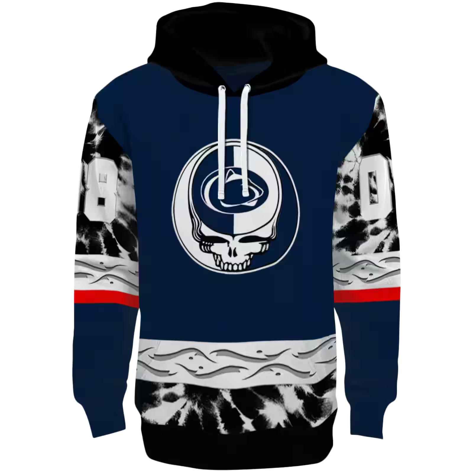 Personalized Penn State Nittany Lions Grateful Vibes Blue Hoodie
