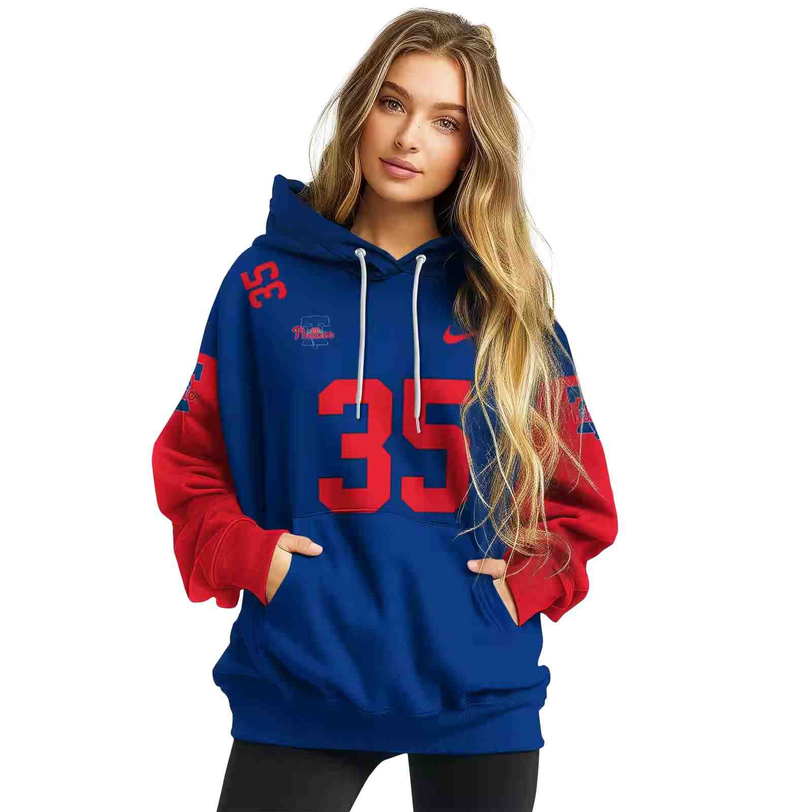 personalized philadelphia phillies minimal design blue hoodie high quality