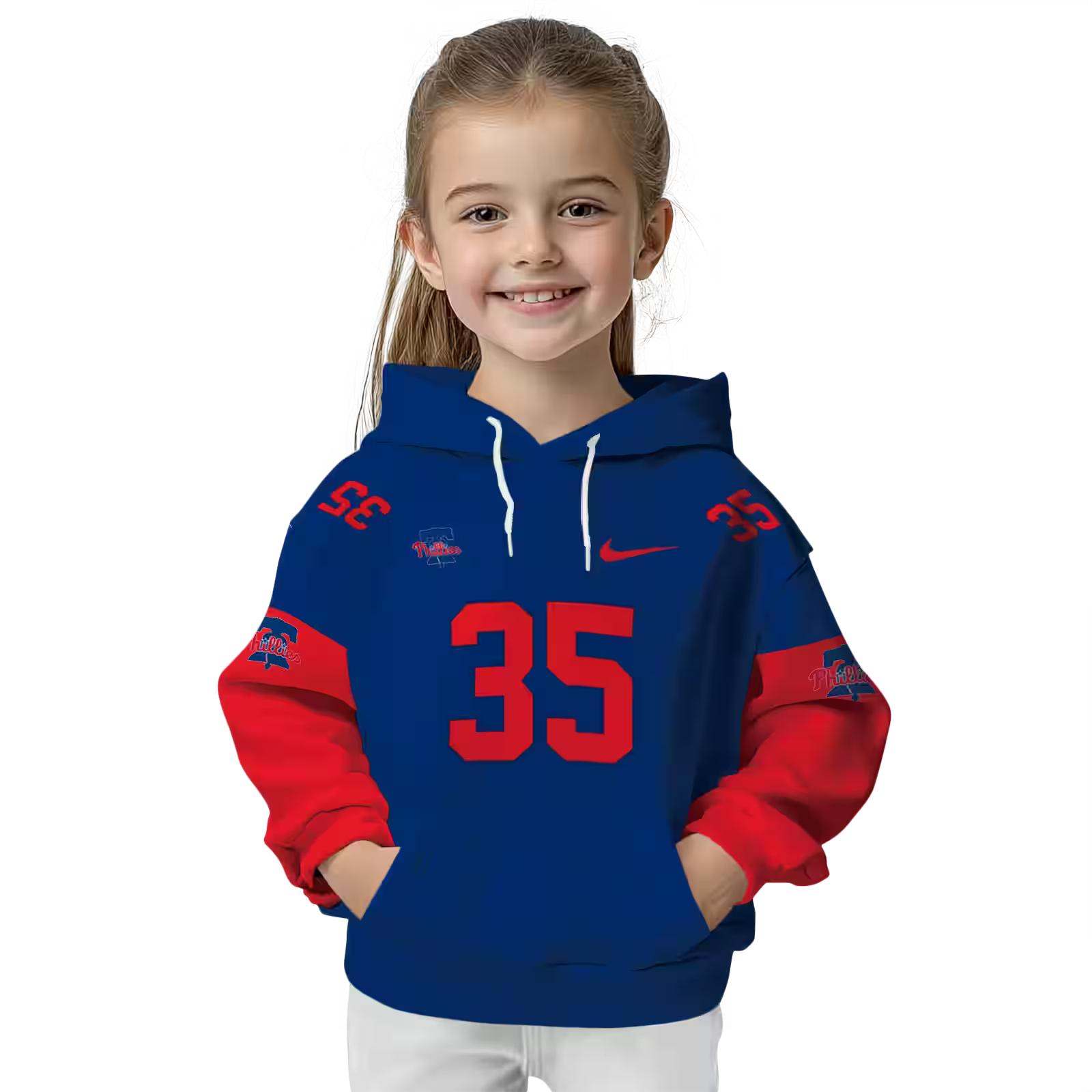 personalized philadelphia phillies minimal design blue hoodie top rated