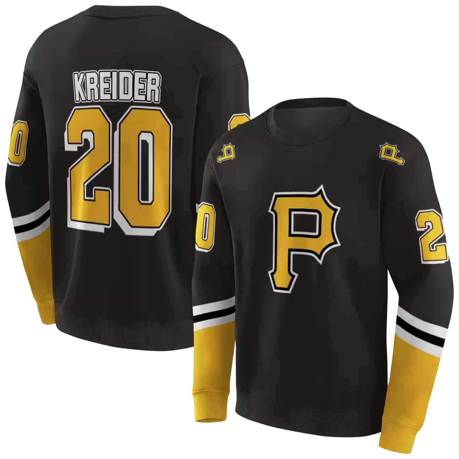 personalized pittsburgh pirates striped sleeves black hoodie premium grade