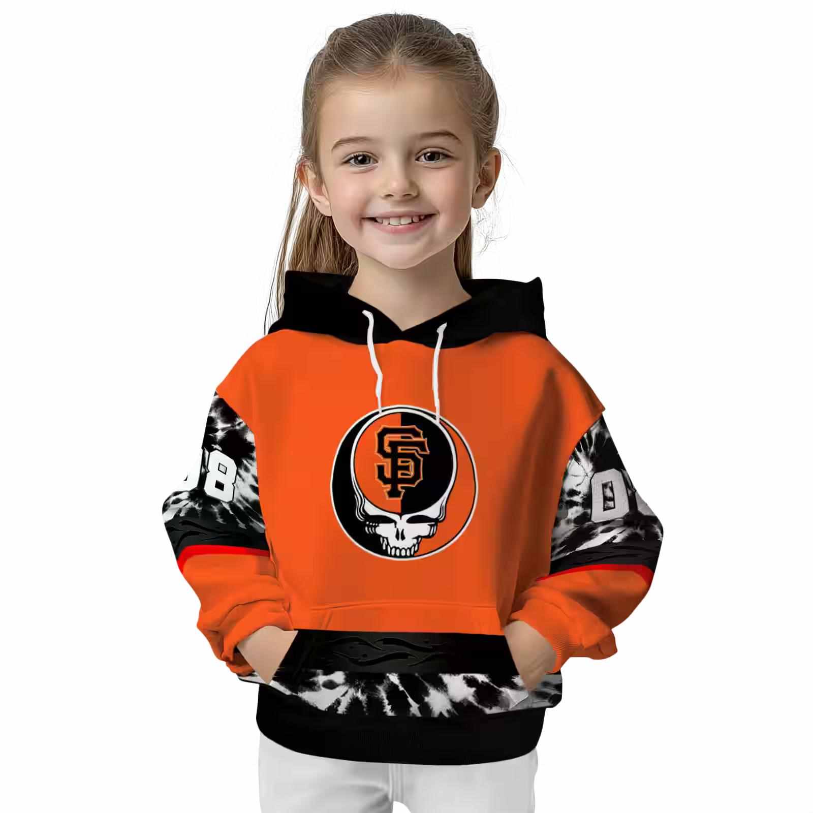 personalized san francisco giants grateful vibes orange hoodie top rated