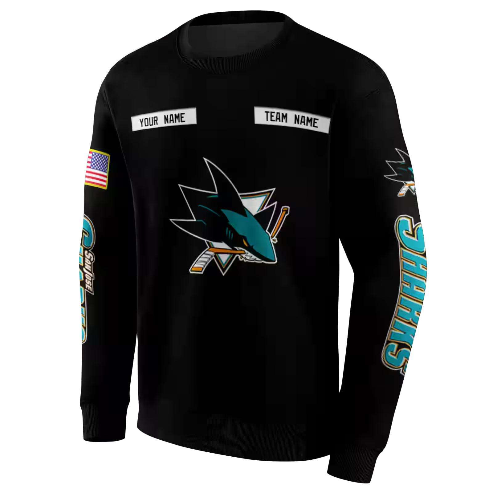 personalized san jose sharks punisher skull black hoodie new arrival