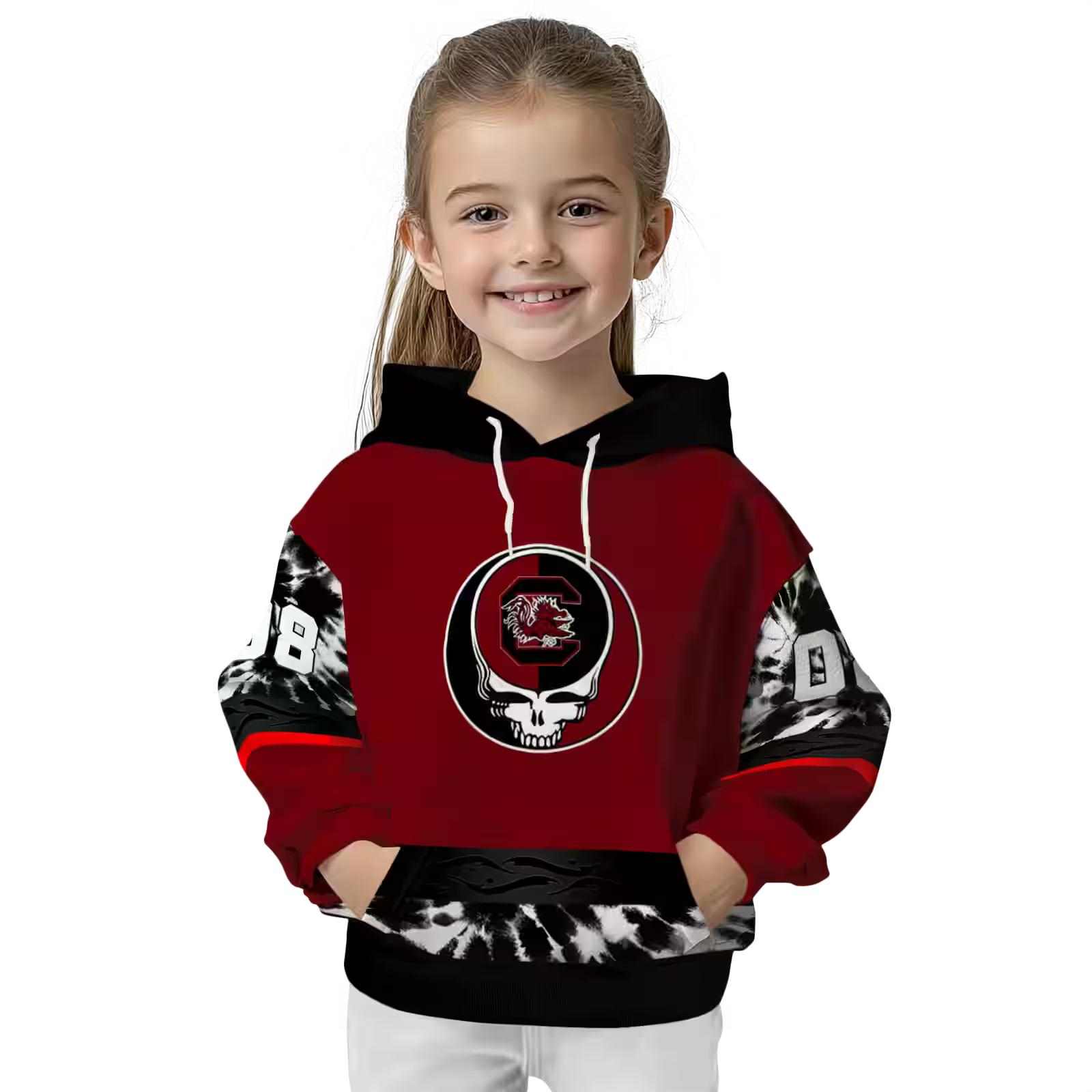 personalized south carolina gamecocks grateful vibes garnet hoodie top rated