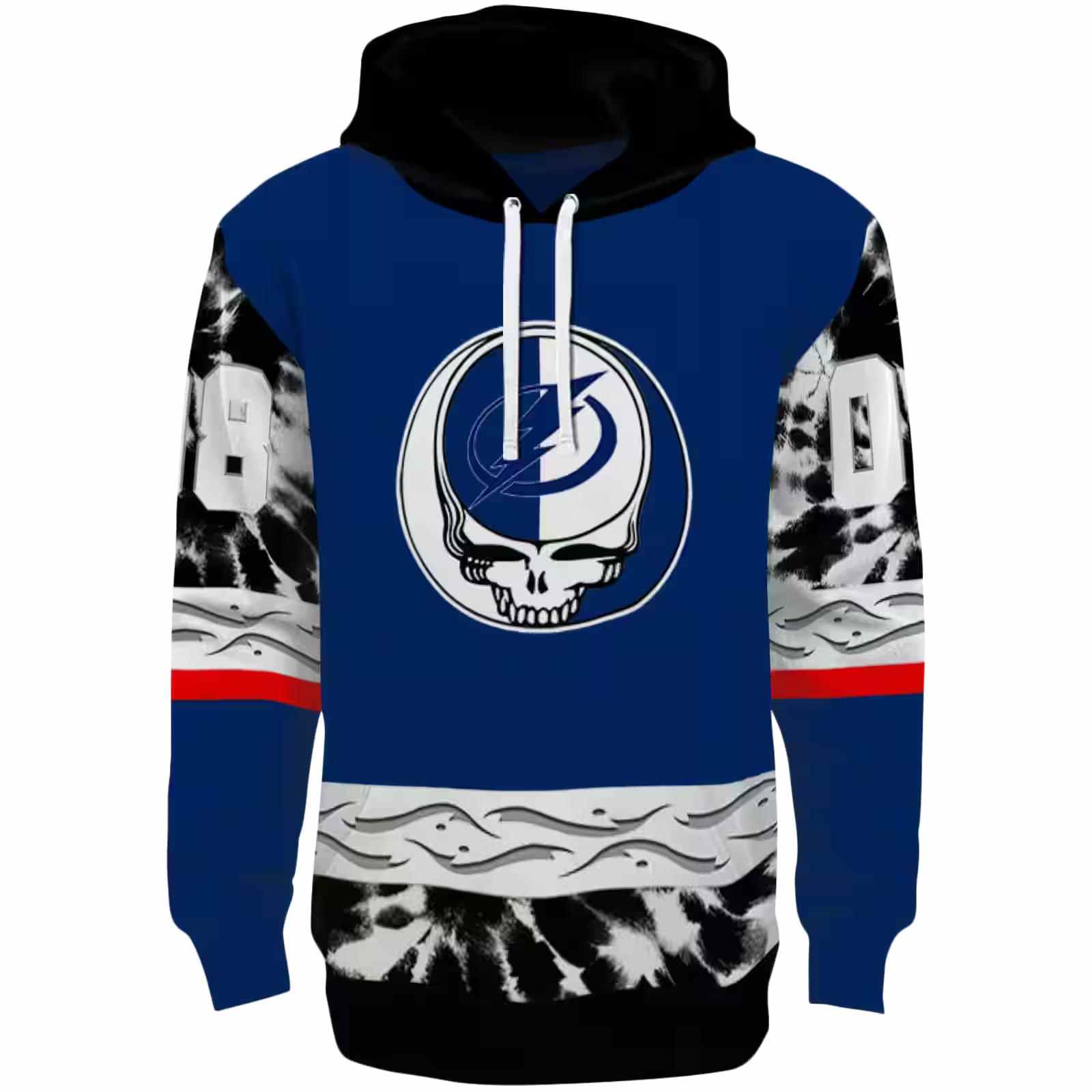 Personalized Tampa Bay Lightning Grateful Vibes Blue Hoodie