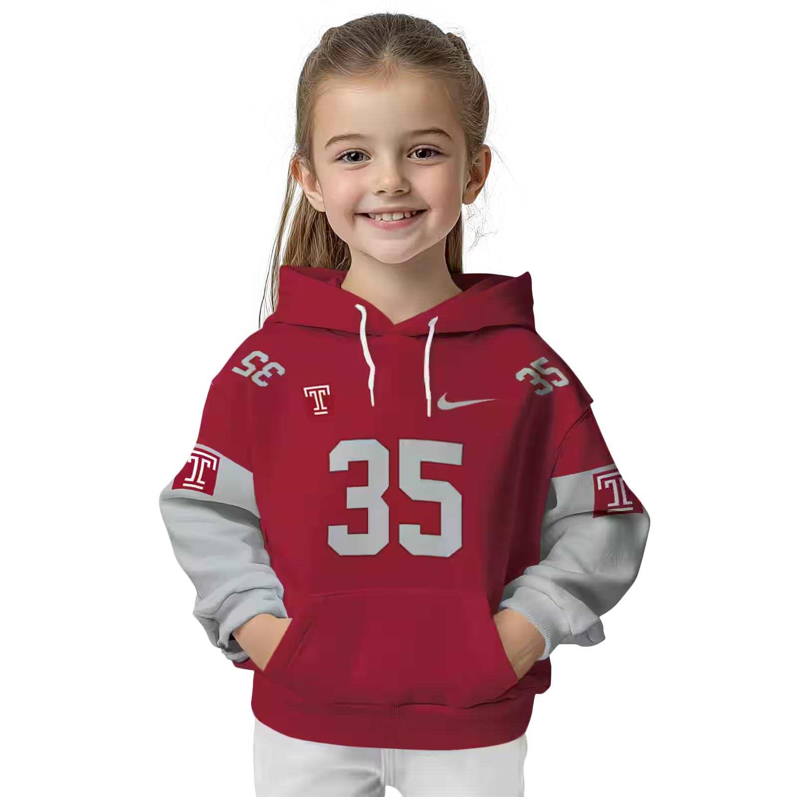 personalized temple owls minimal design red hoodie top rated