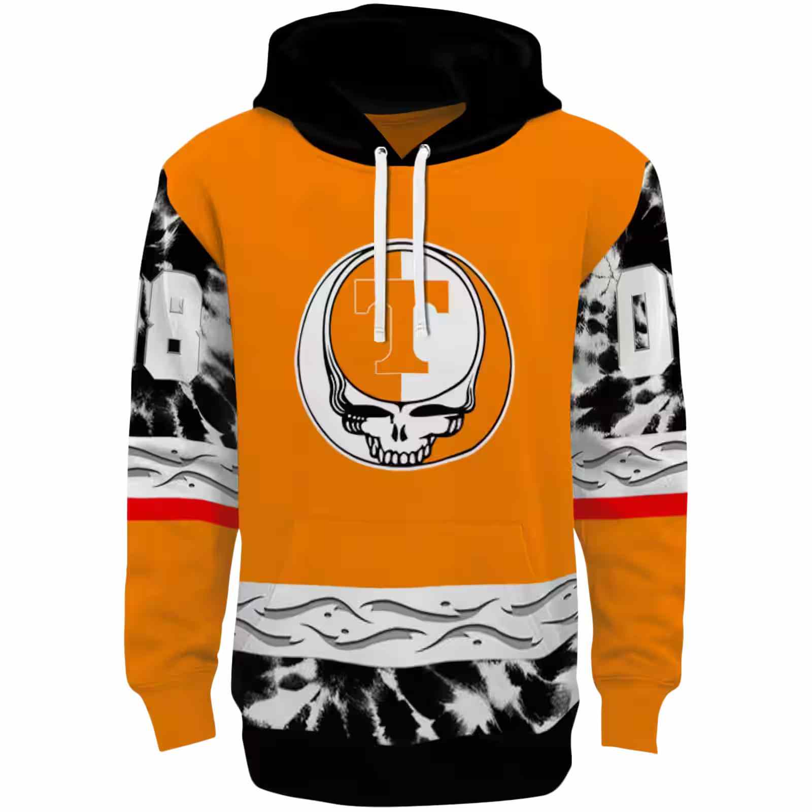 Personalized Tennessee Volunteers Grateful Vibes Orange Hoodie