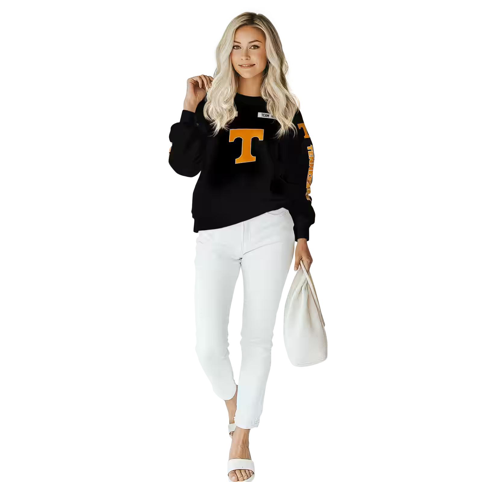 personalized tennessee volunteers punisher skull black hoodie trendy