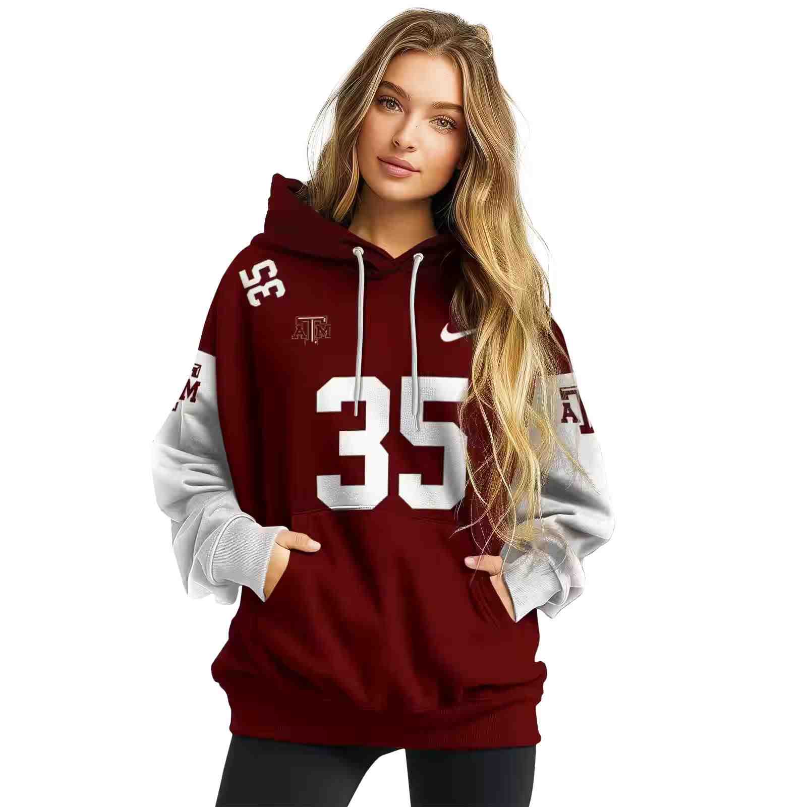 personalized texas am aggies minimal design maroon hoodie high quality