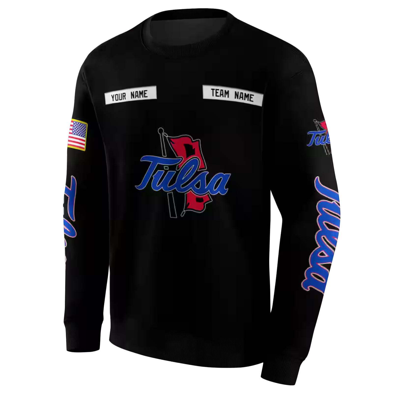 personalized tulsa golden hurricane punisher skull black hoodie new arrival