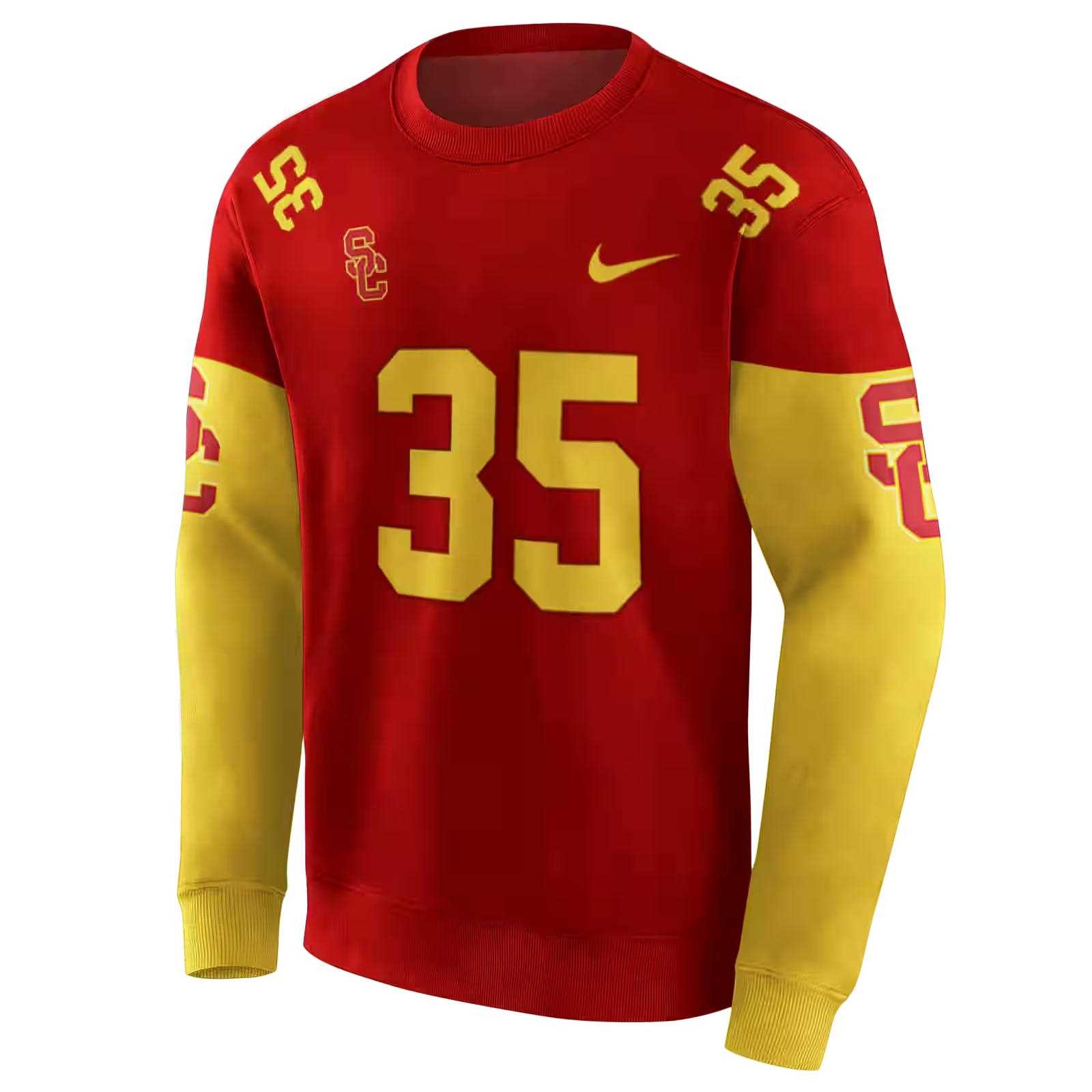 personalized usc trojans minimal design red hoodie new arrival