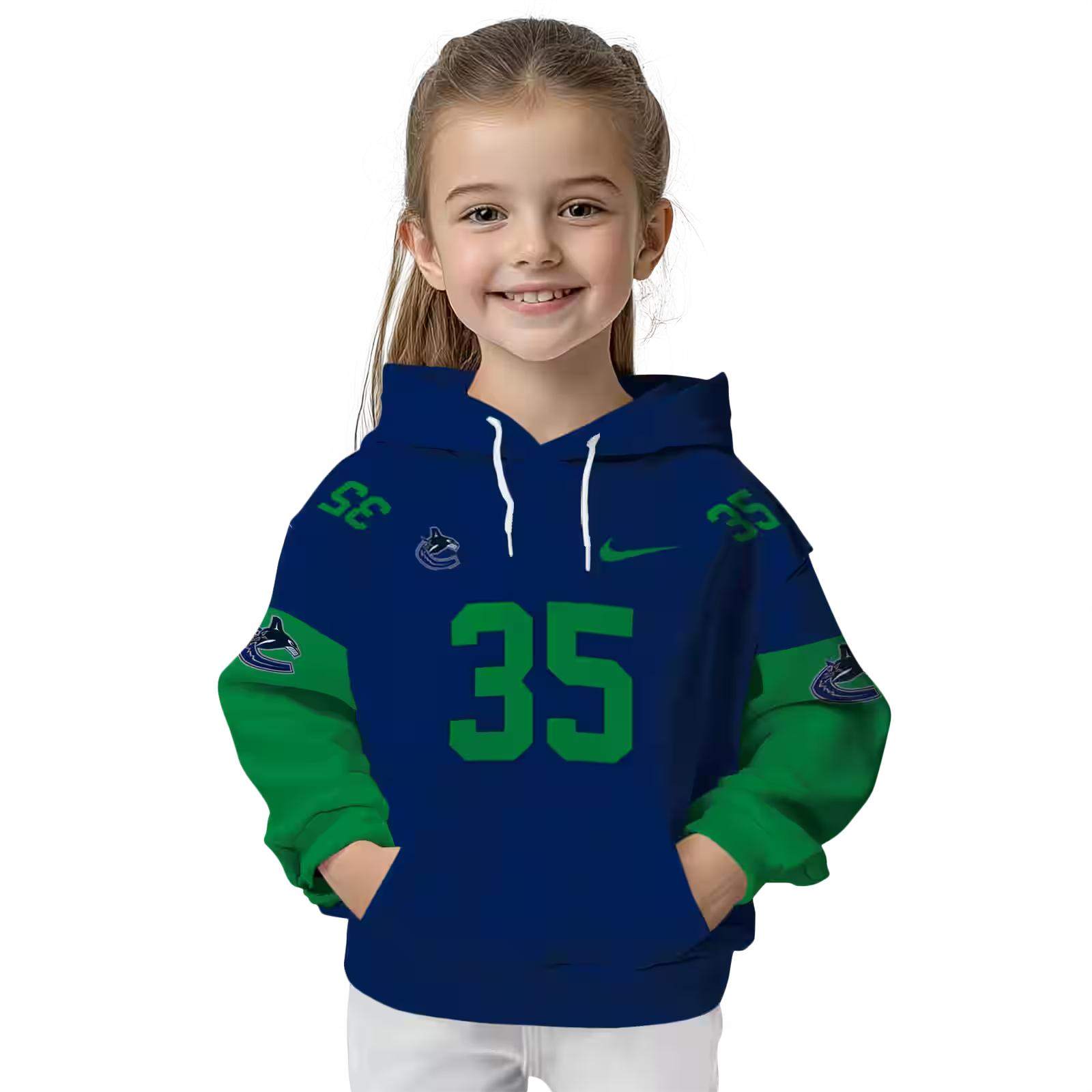 personalized vancouver canucks minimal design blue hoodie top rated