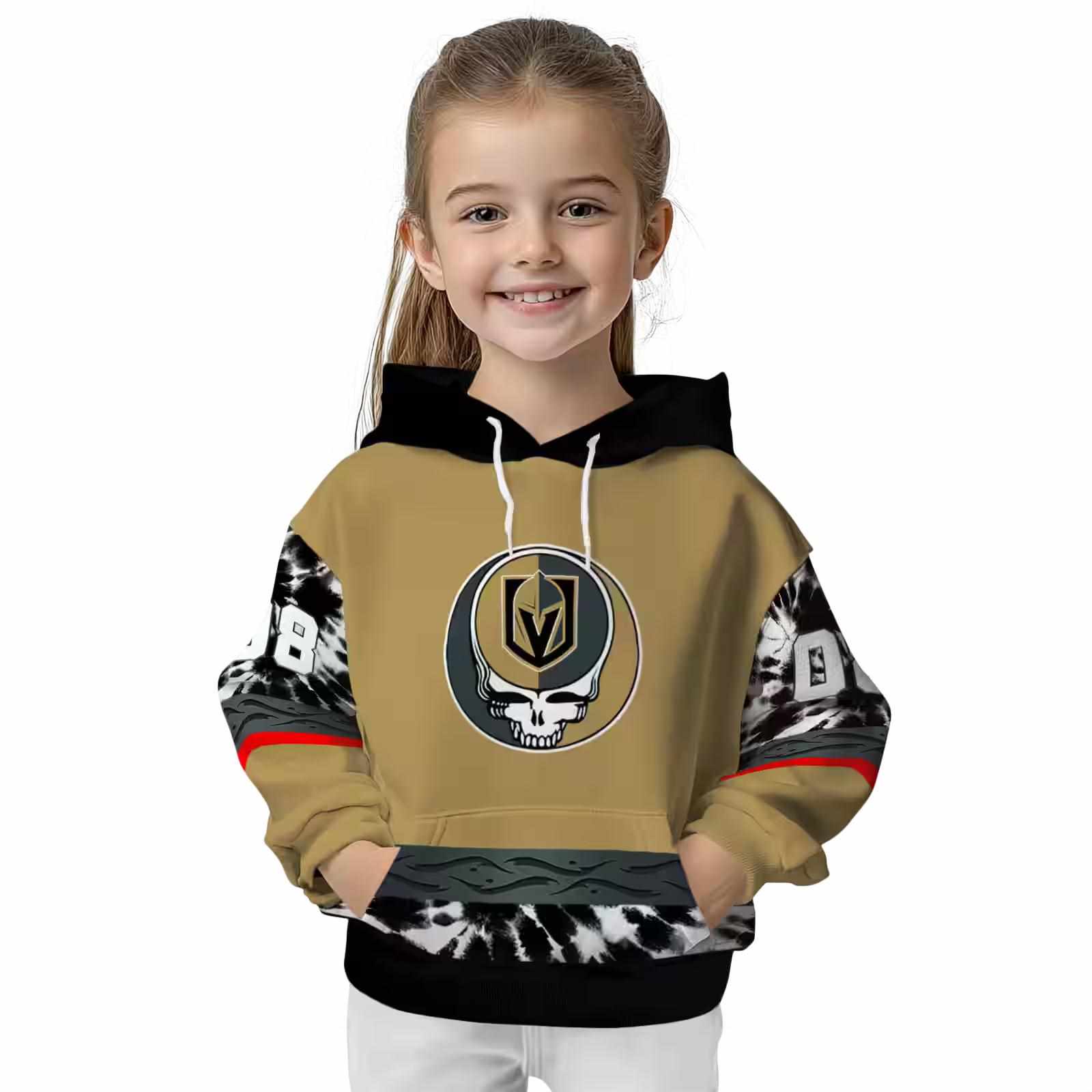 personalized vegas golden knights grateful vibes tan hoodie top rated