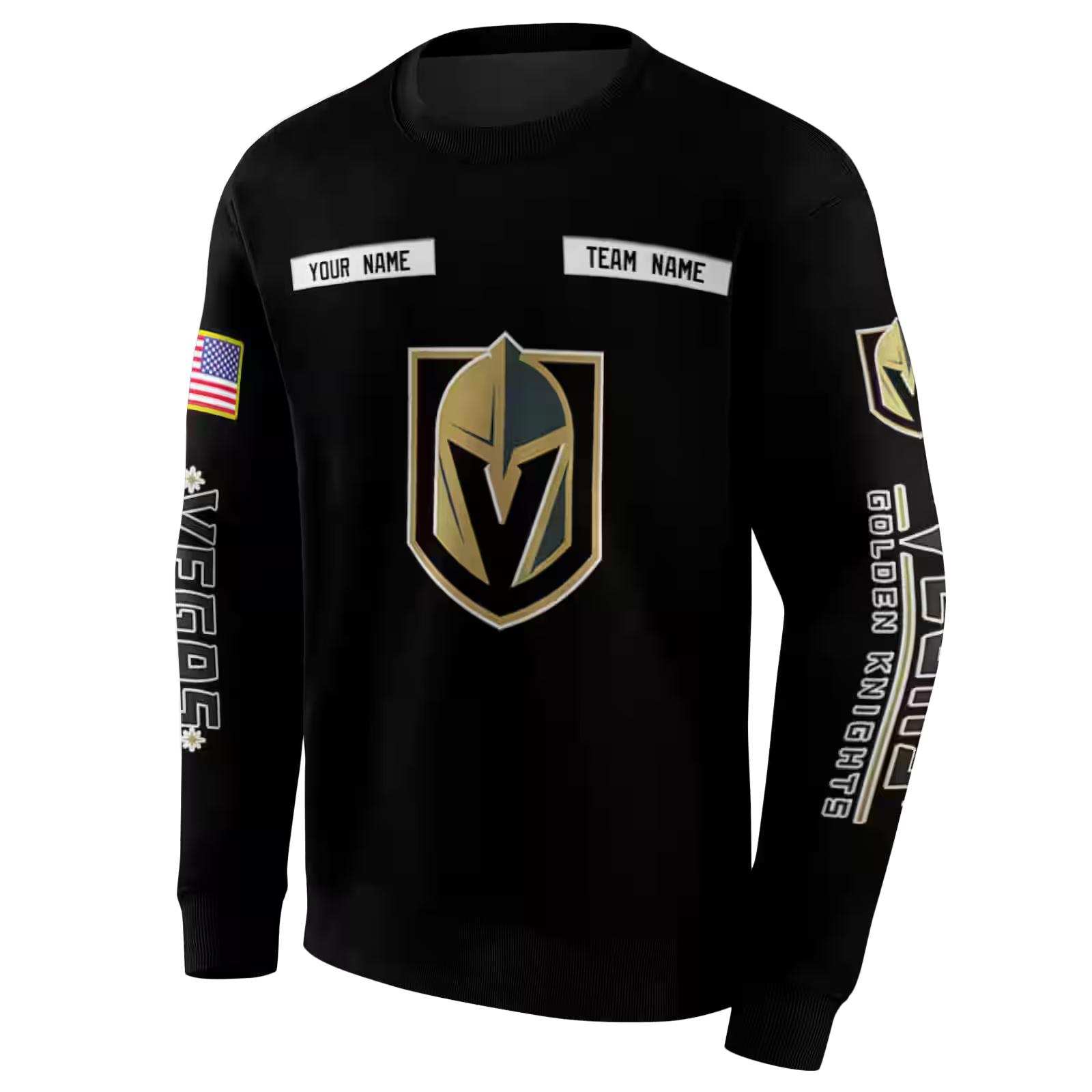 personalized vegas golden knights punisher skull black hoodie new arrival