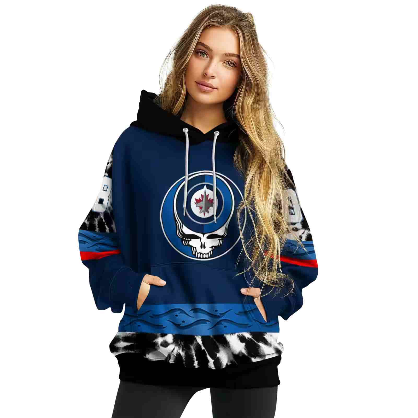 personalized winnipeg jets grateful vibes blue hoodie high quality