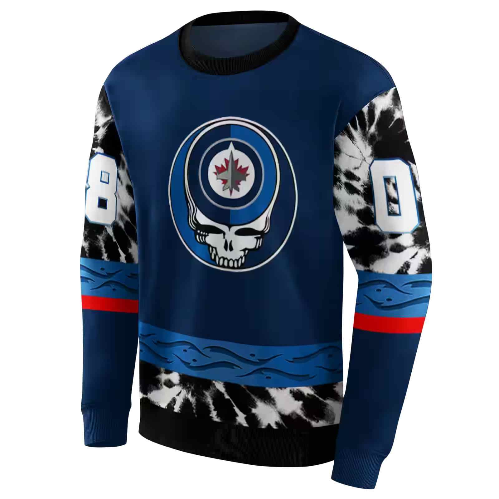 personalized winnipeg jets grateful vibes blue hoodie new arrival