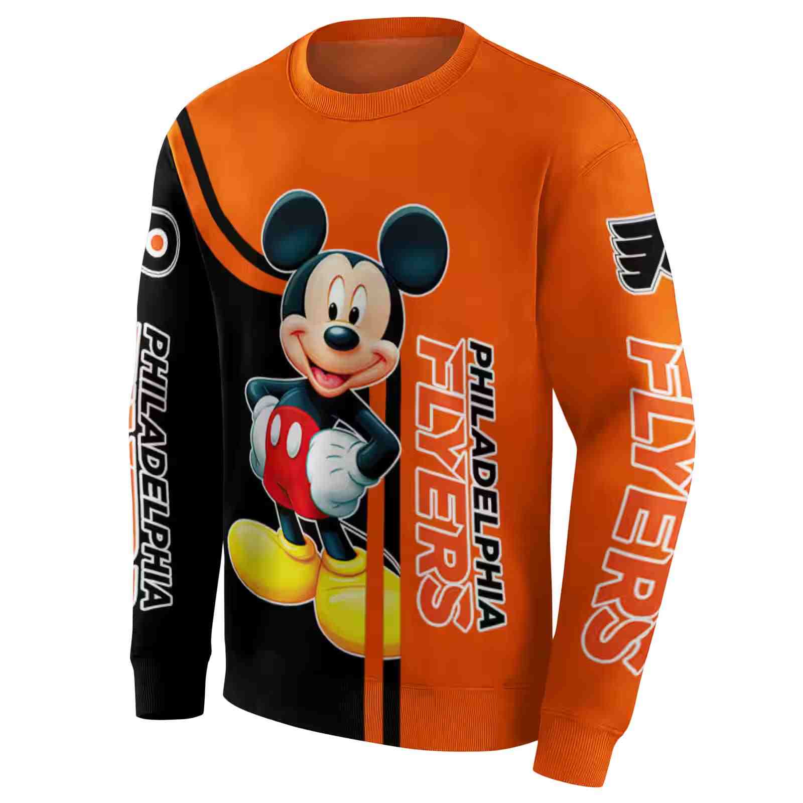 philadelphia flyers mickey mouse orange black hoodie new arrival